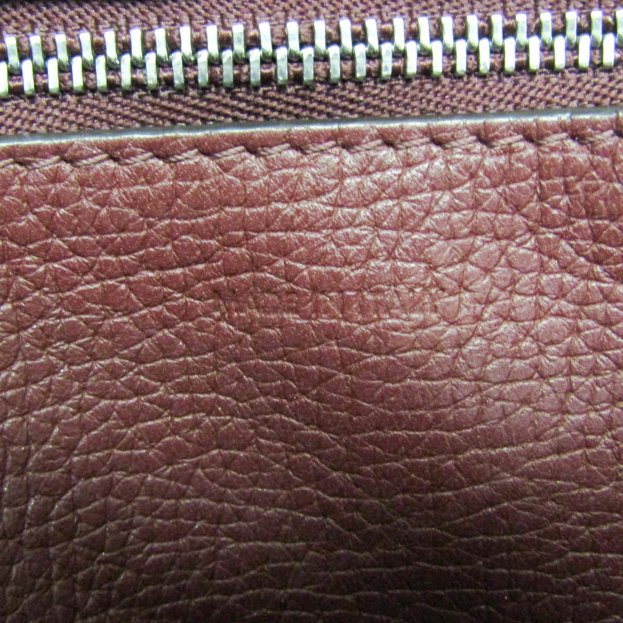 Celine Big Bag Smooth Leather Burgundy Leather Handbag (Pre-Owned)