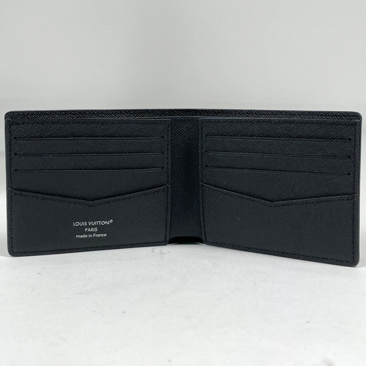 Louis Vuitton Black Noir Monogram Eclipse Wallet (Bi-Fold) (Pre-Owned)