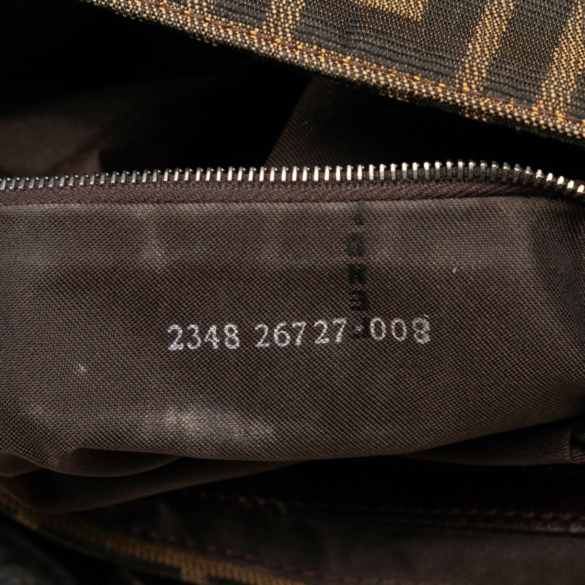 Fendi Brown Canvas Leather Handbag (Pre-Owned)
