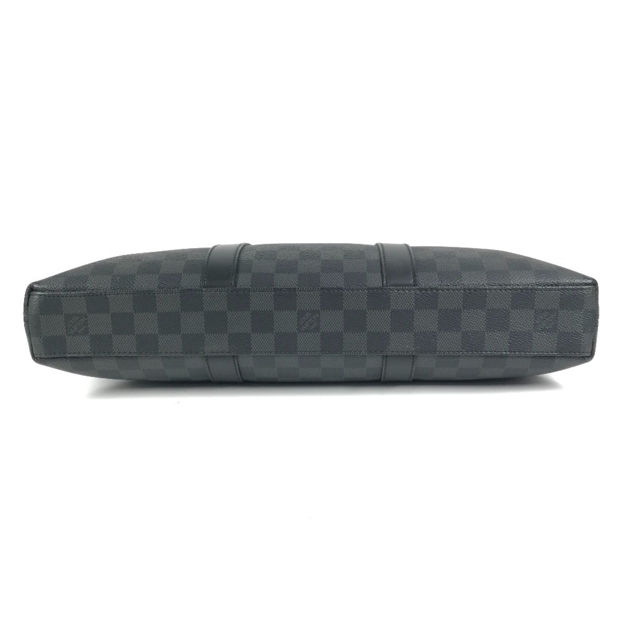 Louis Vuitton Black Damier Graphite Canvas Handbag Tote Bag (Pre-Owned)