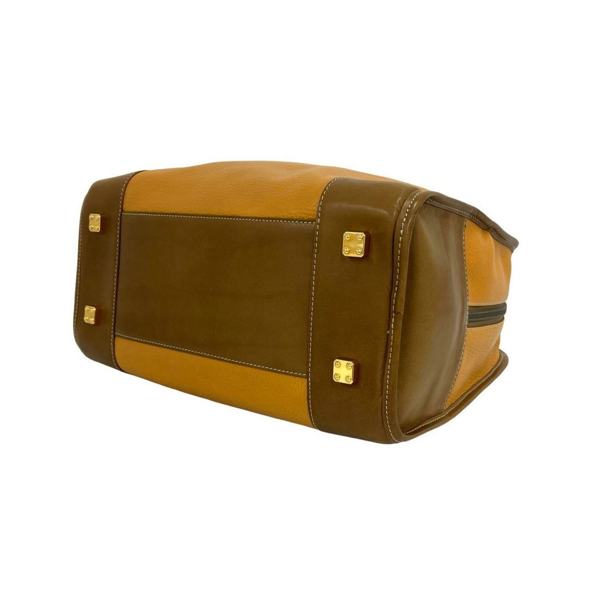 Loewe Brown Leather Boston Bag Handbag (Pre-Owned)