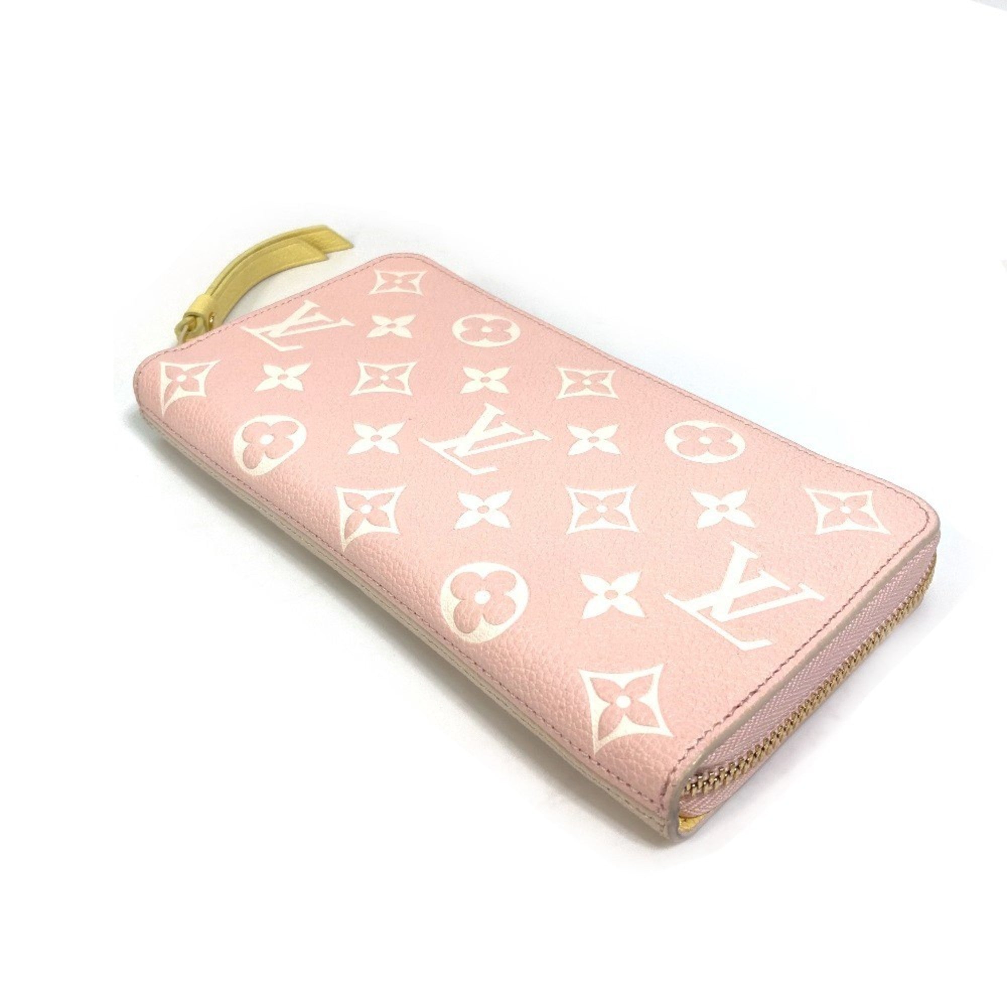 Louis Vuitton Monogram Empreinte Beige Pink Monogram Empreinte Long Wallet (Bi-Fold) (Pre-Owned)