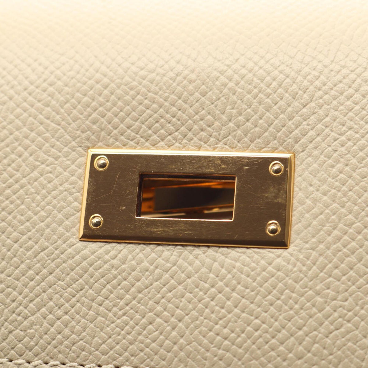 Hermes Ivory Epsom Leather Leather Handbag (Pre-Owned)
