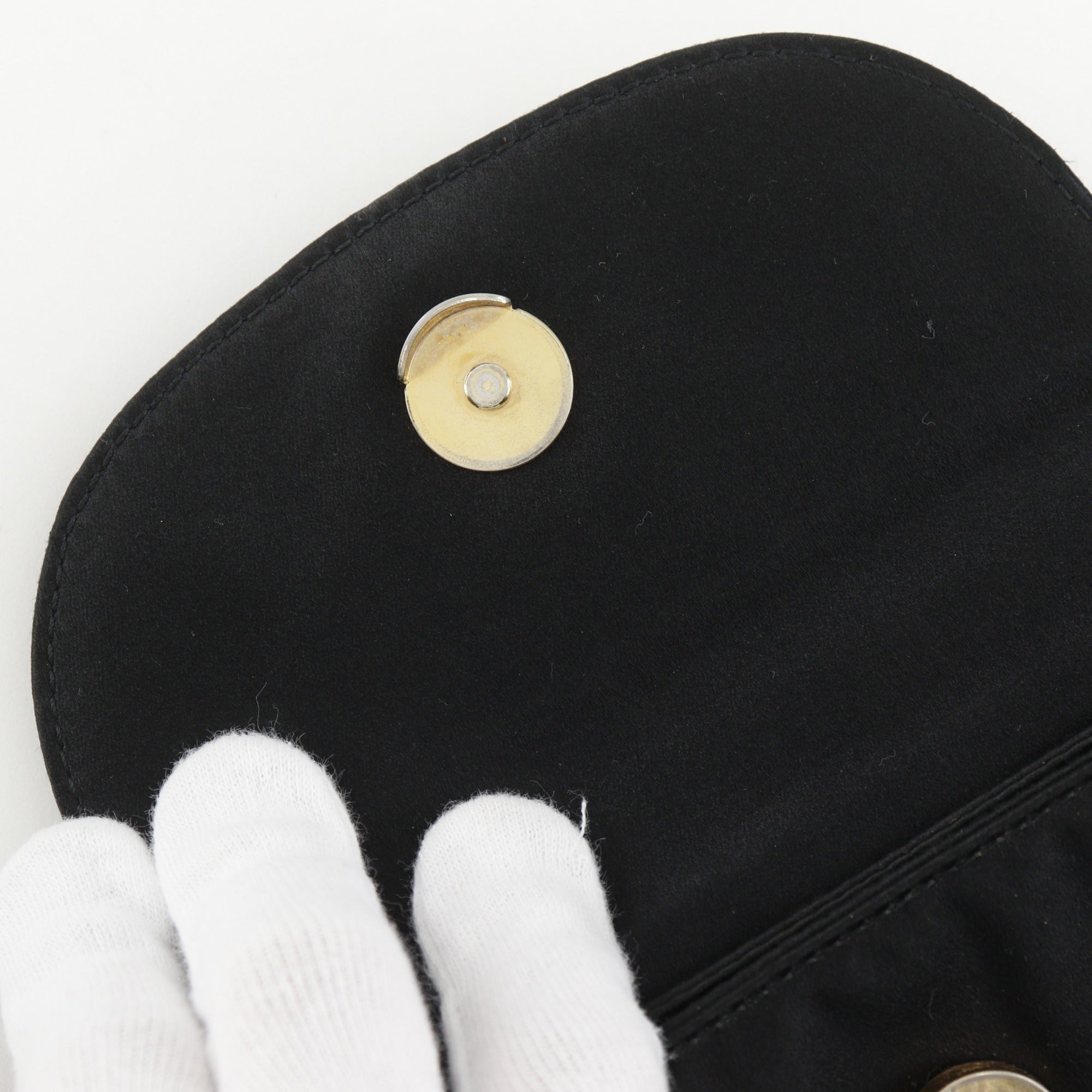 Prada Black Satin Shoulder Bag (Pre-Owned)