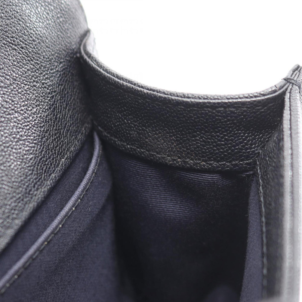 Chanel Boy Chanel Black Grained Calfskin Shoulder Bag (Pre-Owned)
