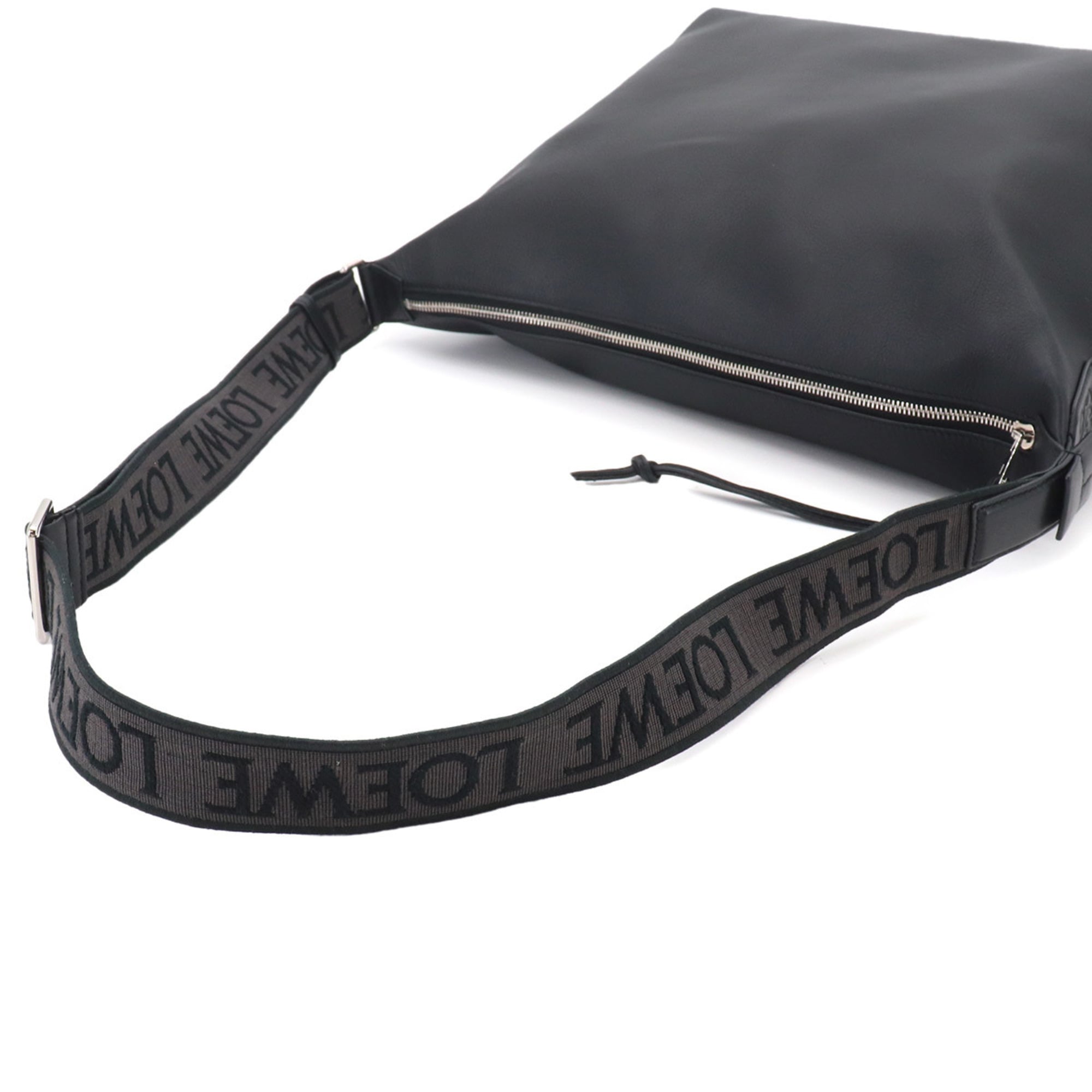 Loewe Black Leather Handbag Shoulder Bag Sling Bag (Pre-Owned)