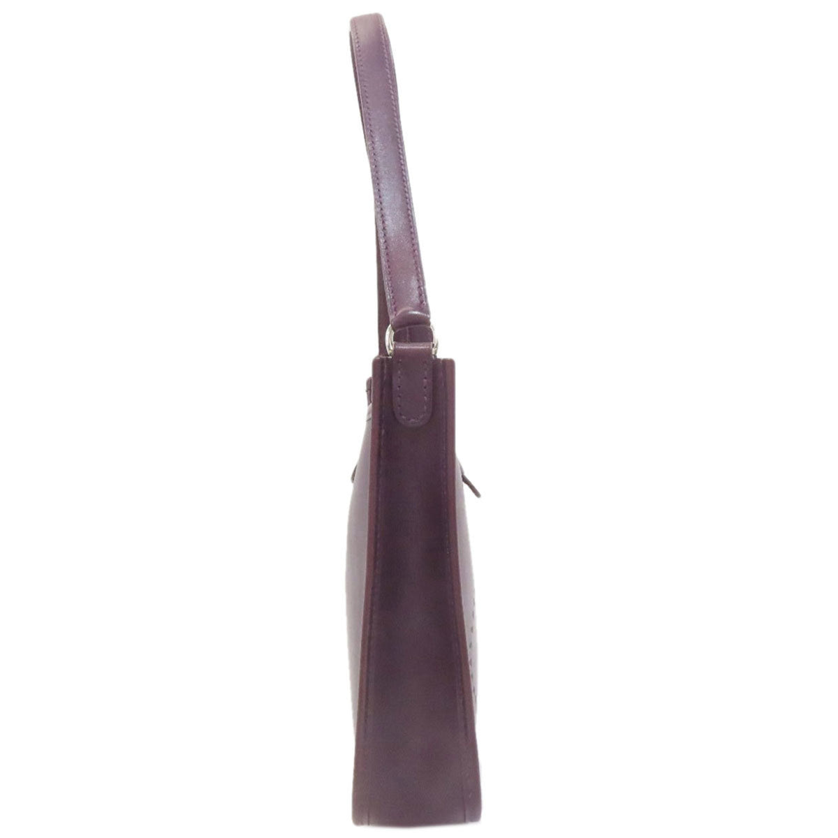 Hermes Evelyne Purple Leather Shoulder Bag (Pre-Owned)