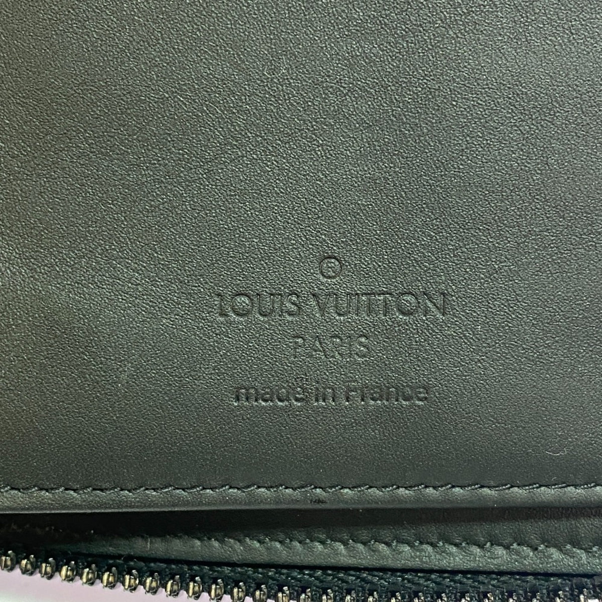 Louis Vuitton Monogram Black Green Purple Leather Long Wallet (Bi-Fold) (Pre-Owned)