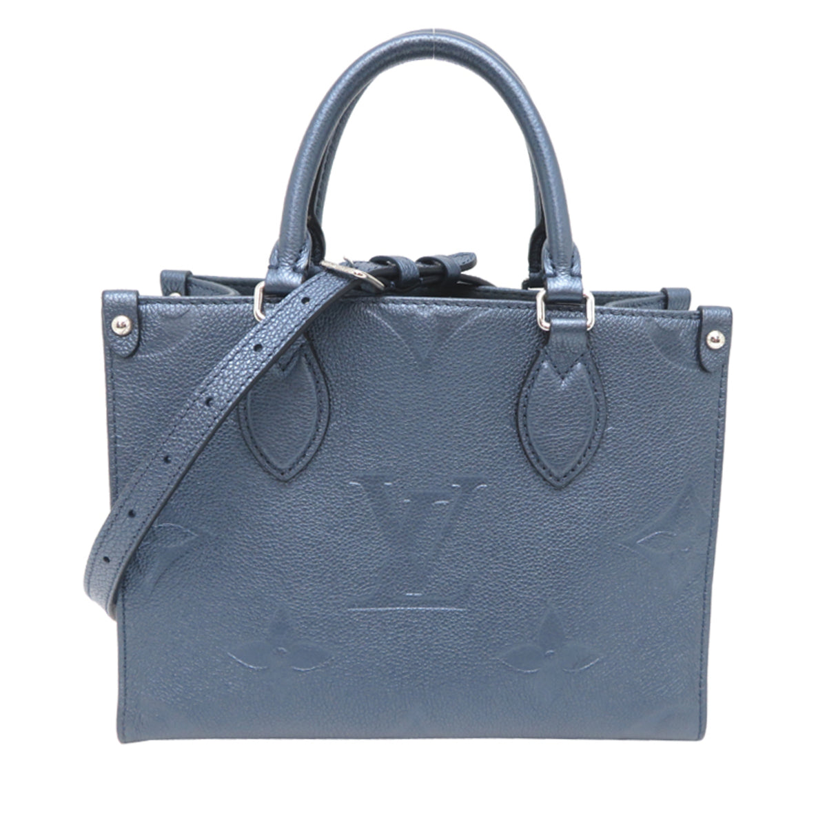 Louis Vuitton Metallic Blue Monogram Empreinte Handbag (Pre-Owned)