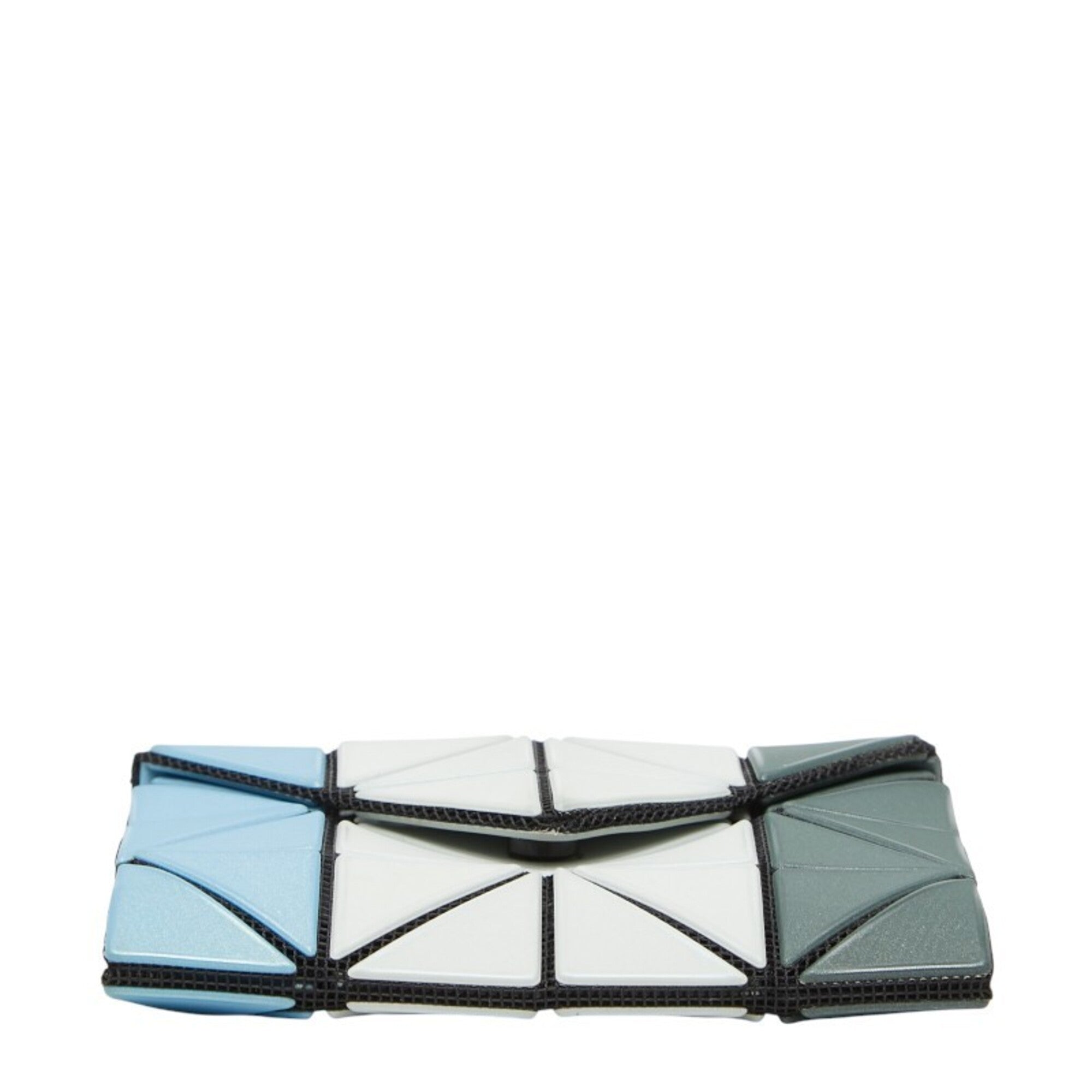 Issey Miyake Blue Gray Polyester Nylon Wallet (Bi-Fold) (Pre-Owned)