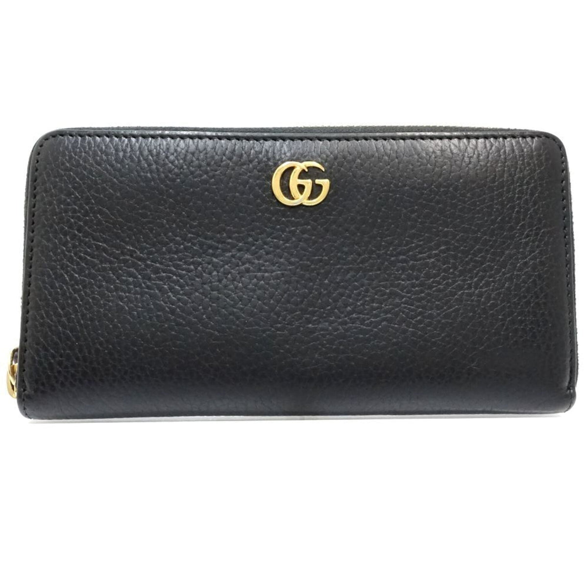 Gucci Black Leather Long Wallet (Bi-Fold) (Pre-Owned)