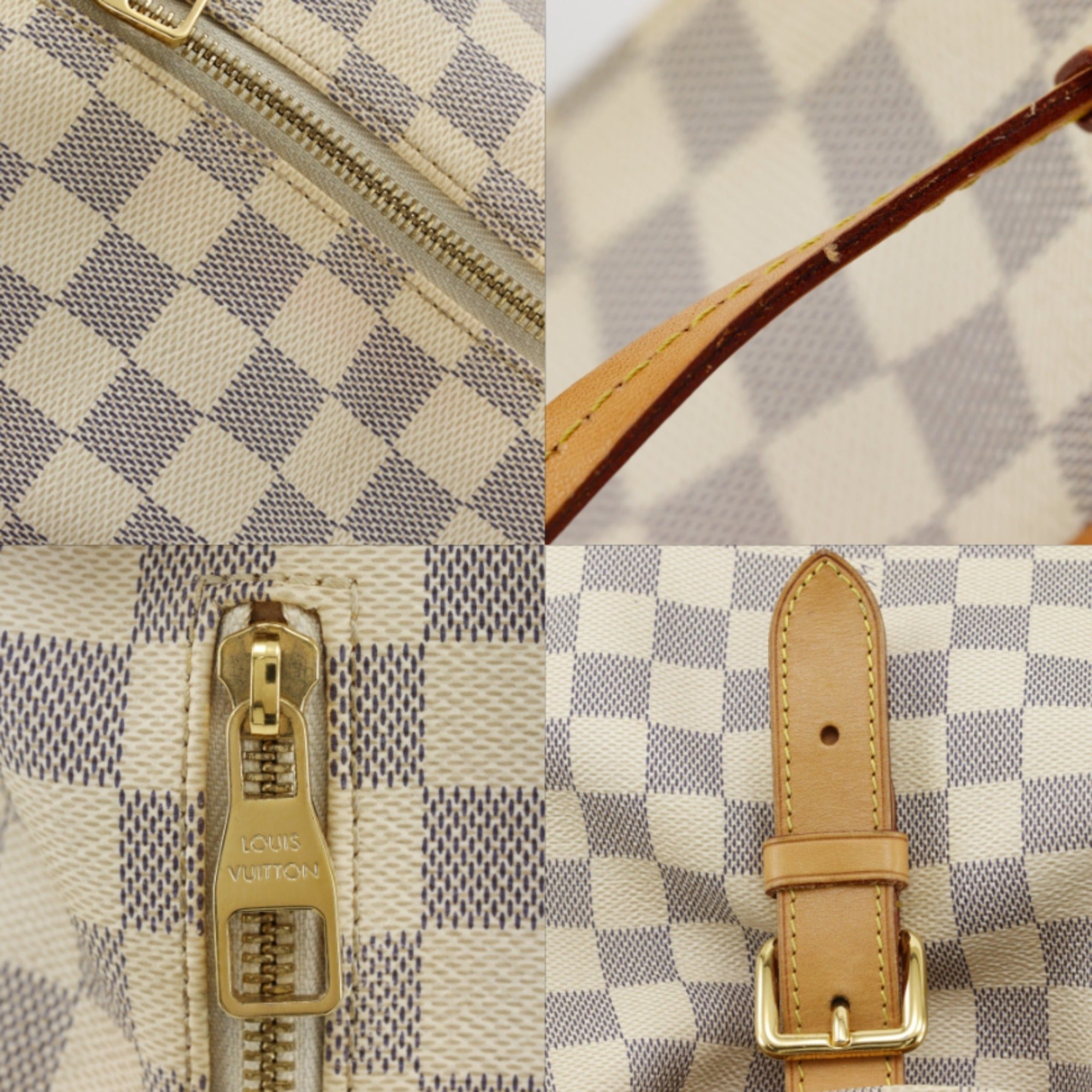 Louis Vuitton White Damier Azur Backpack (Pre-Owned)