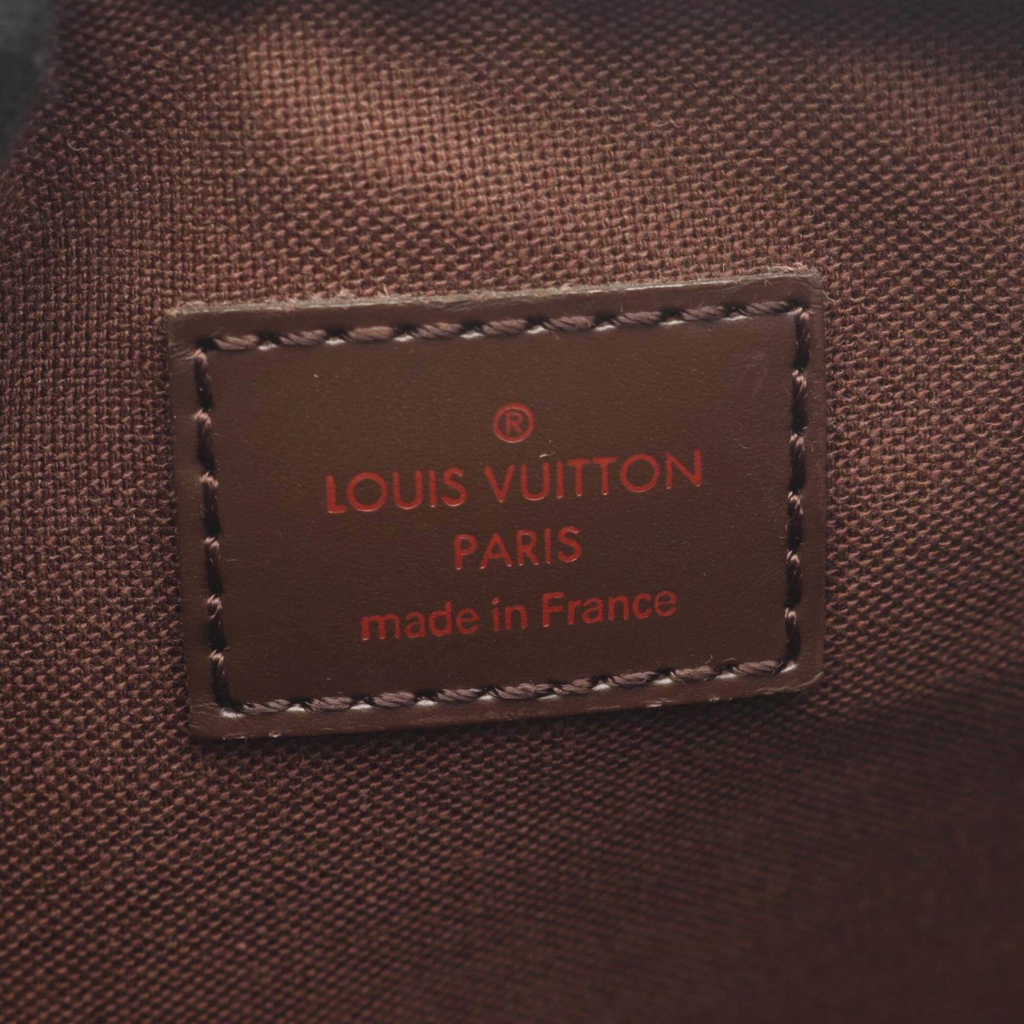 Louis Vuitton Brown Coated Canvas Leather Handbag Pochette Shoulder Bag (Pre-Owned)