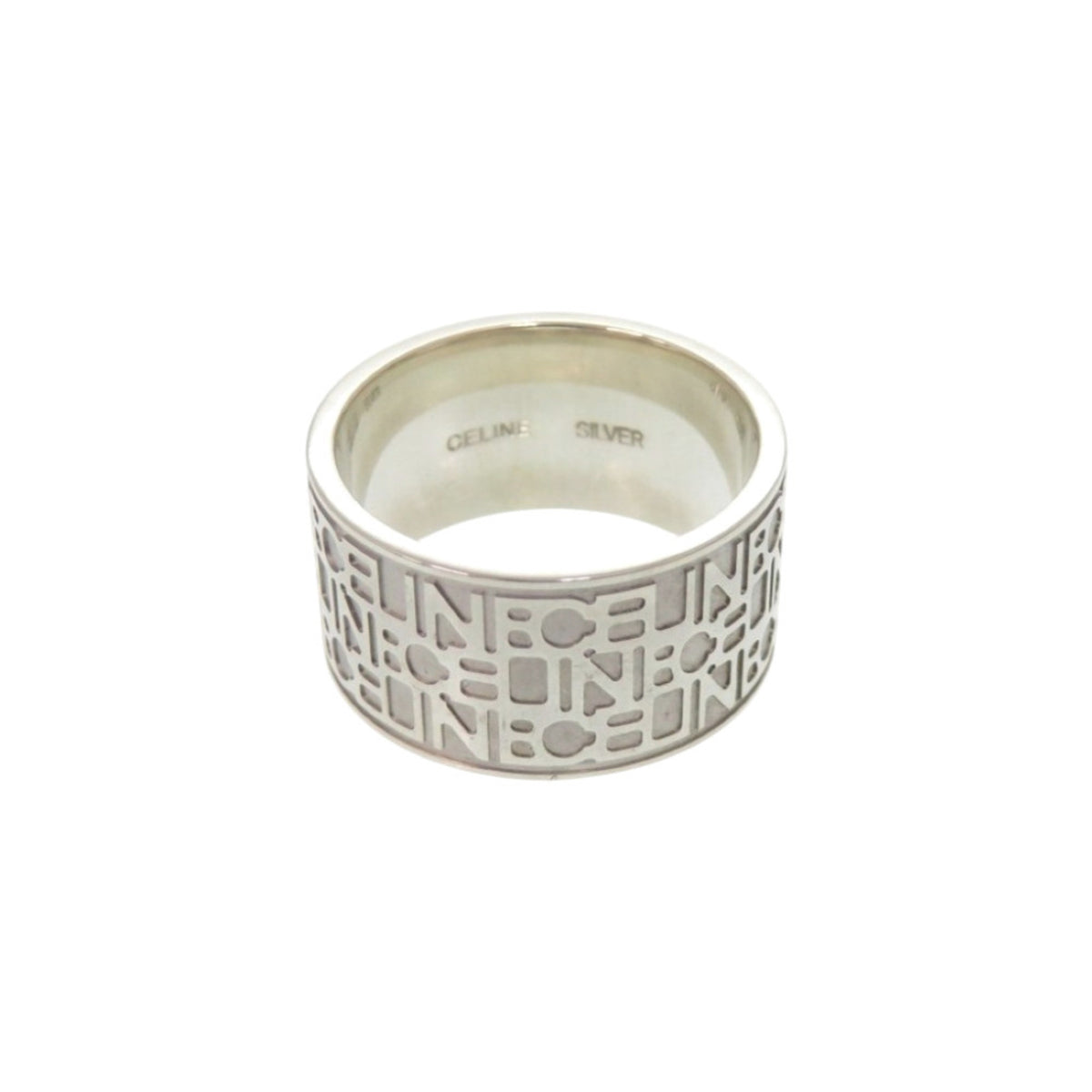 Celine Silver Silver 925 Band Ring (Pre-Owned)