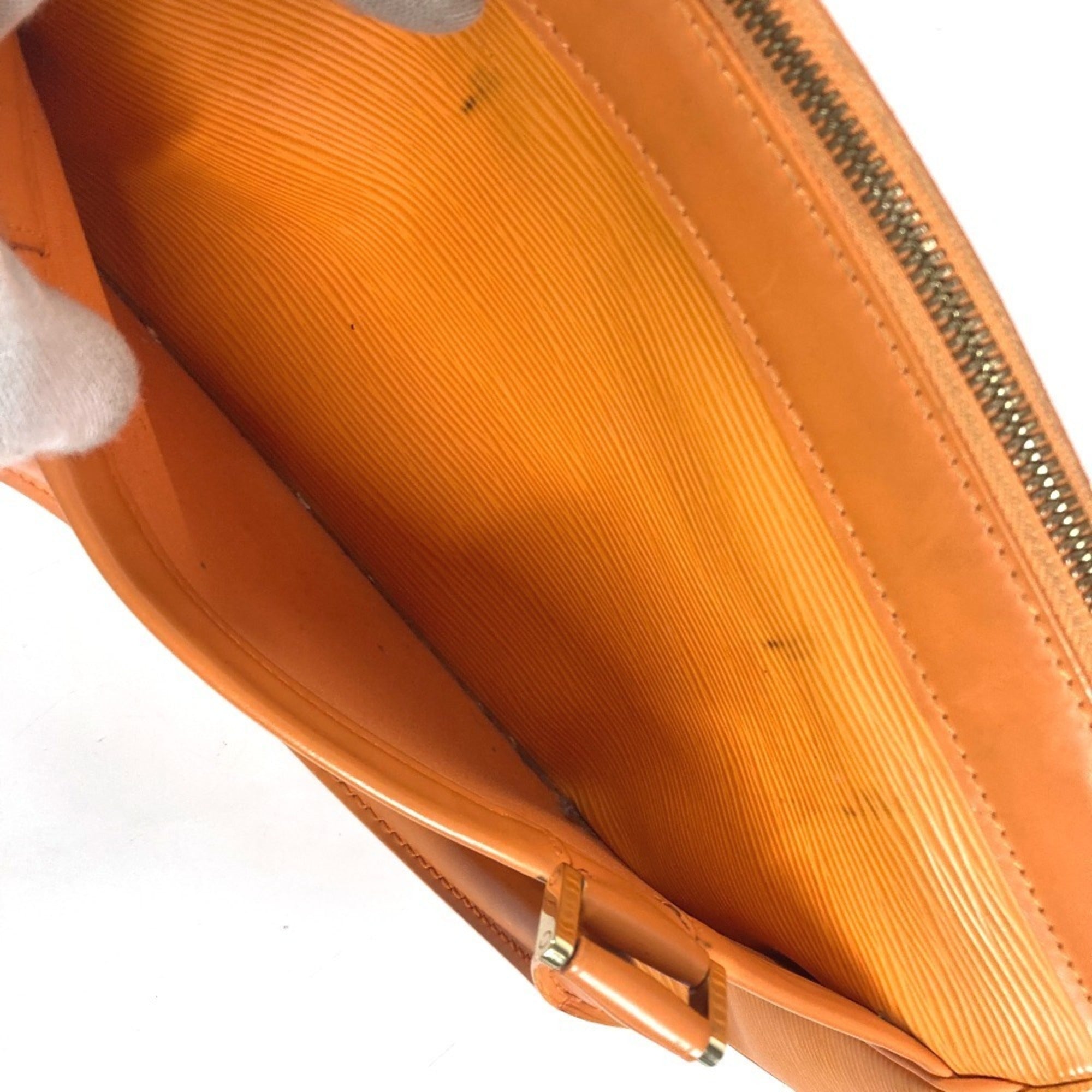 Louis Vuitton Orange Epi Leather Handbag Tote Bag (Pre-Owned)
