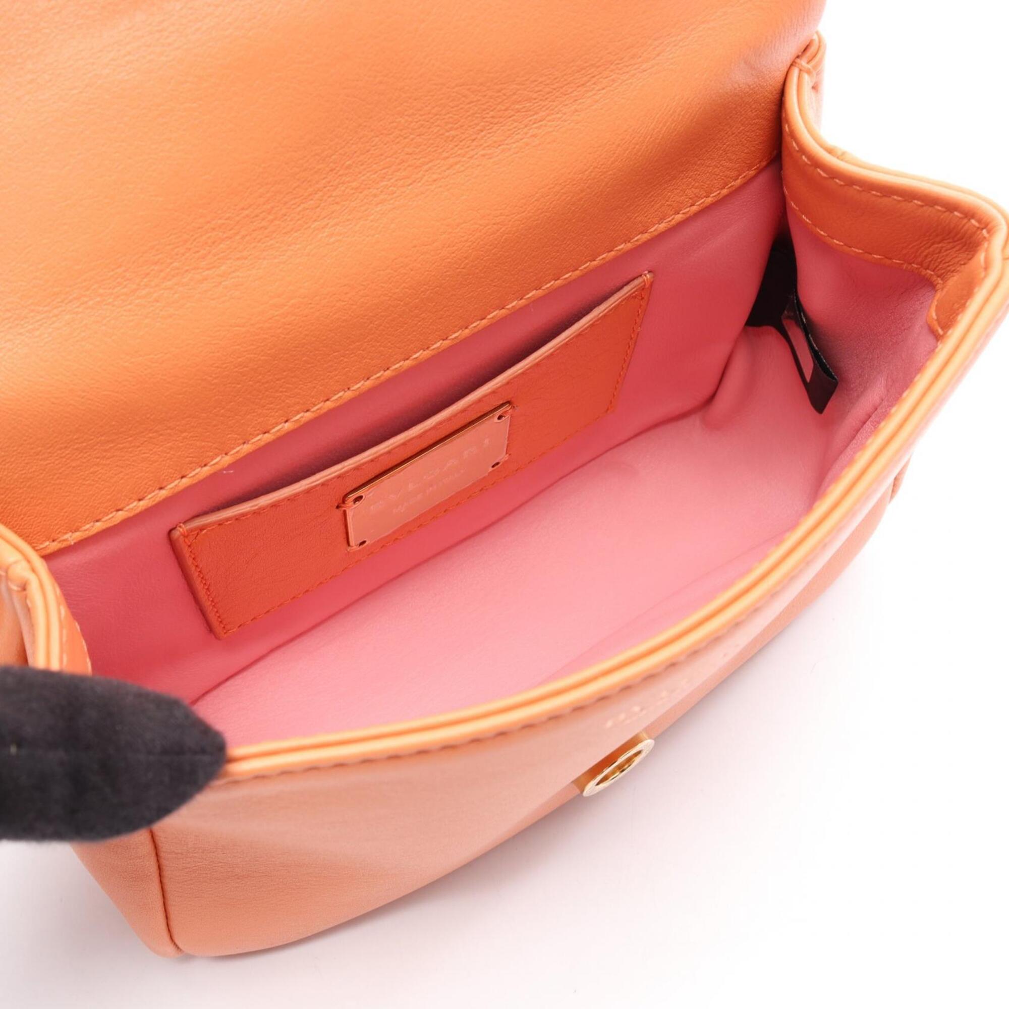 Bvlgari Orange Leather Handbag (Pre-Owned)