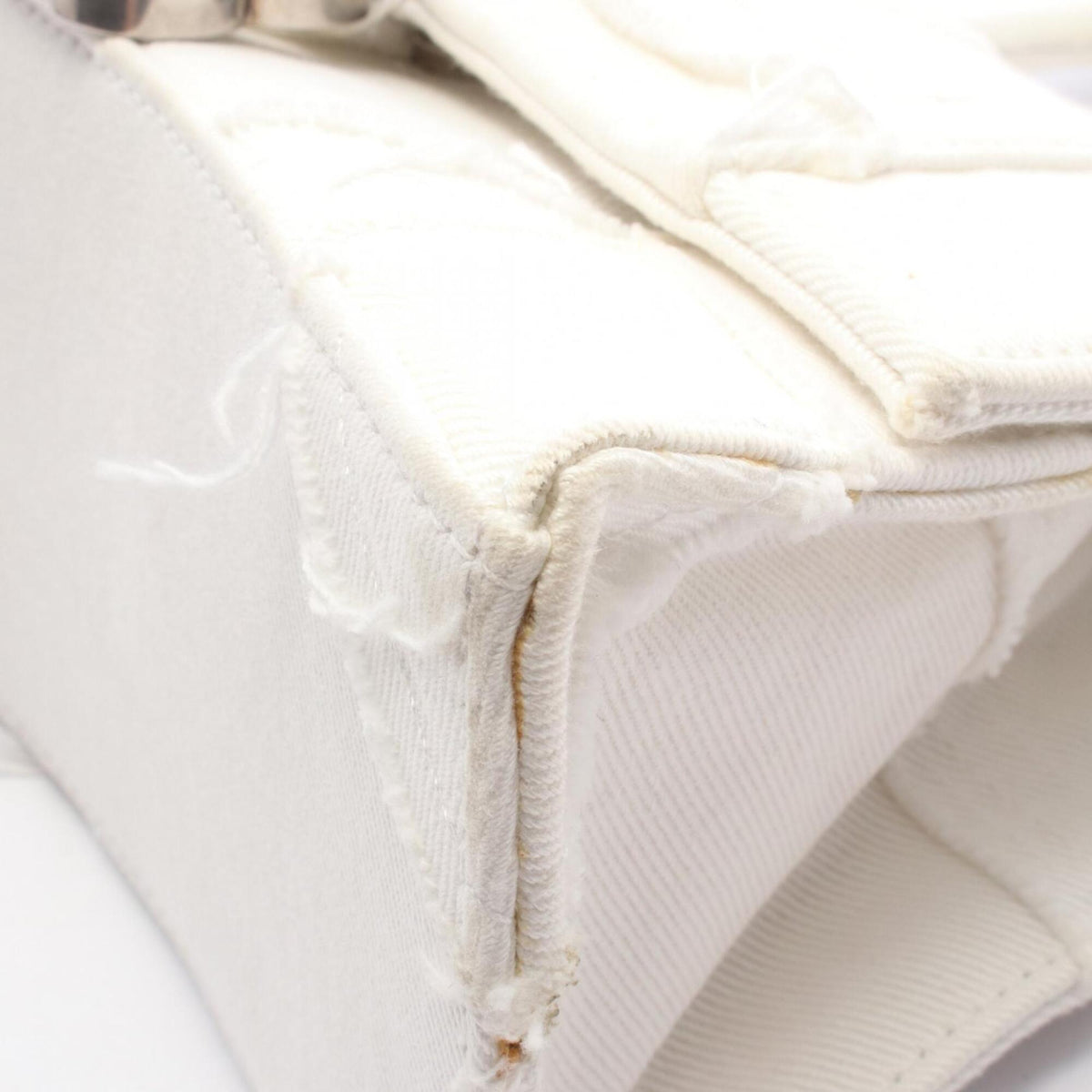 Balenciaga White Denim Handbag (Pre-Owned)