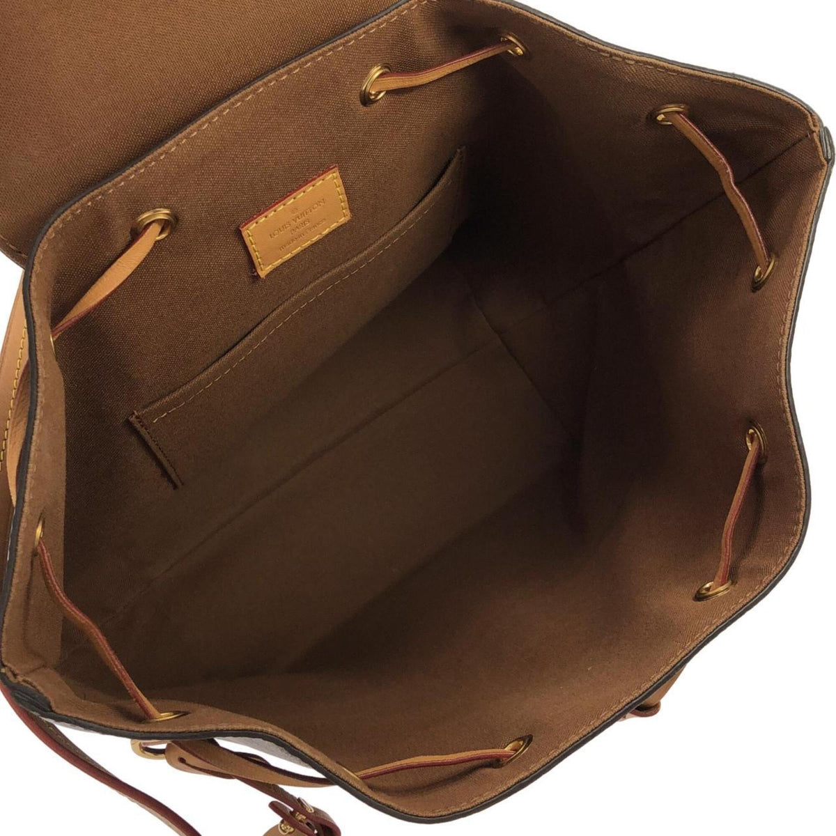 Louis Vuitton Brown Coated Canvas Backpack (Pre-Owned)
