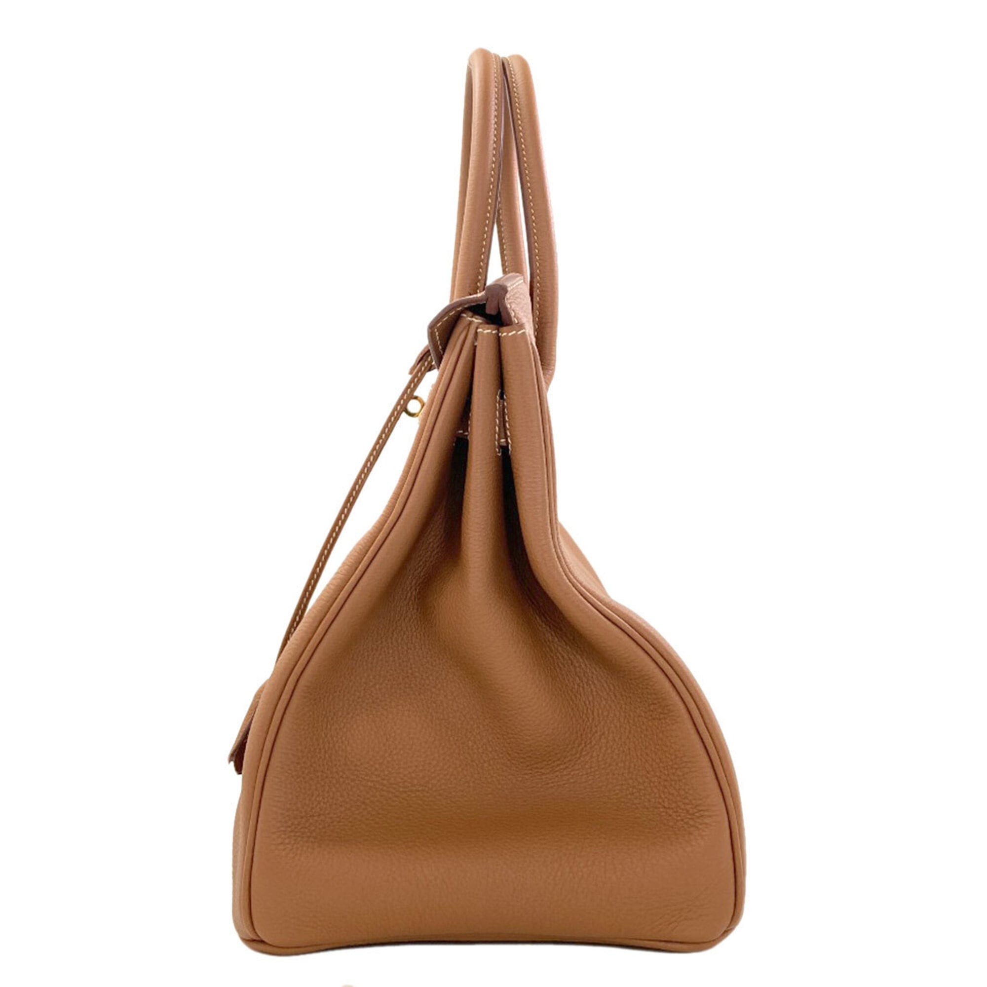 Hermes Gold Togo Leather Handbag (Pre-Owned)