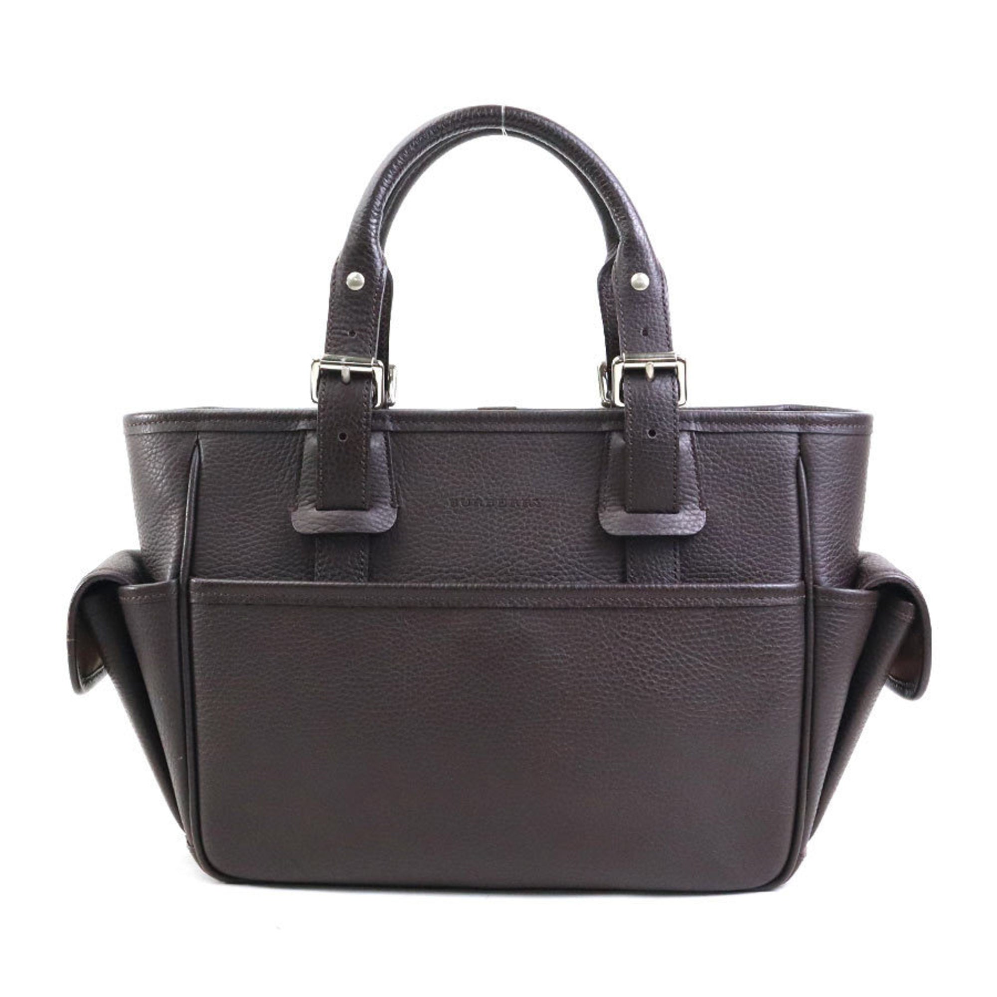 Burberry Brown Leather Handbag (Pre-Owned)