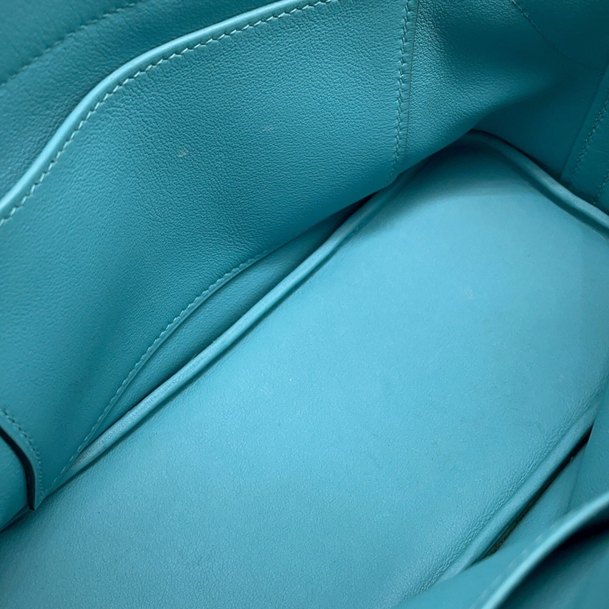 Hermes Blue Swift Leather Handbag (Pre-Owned)