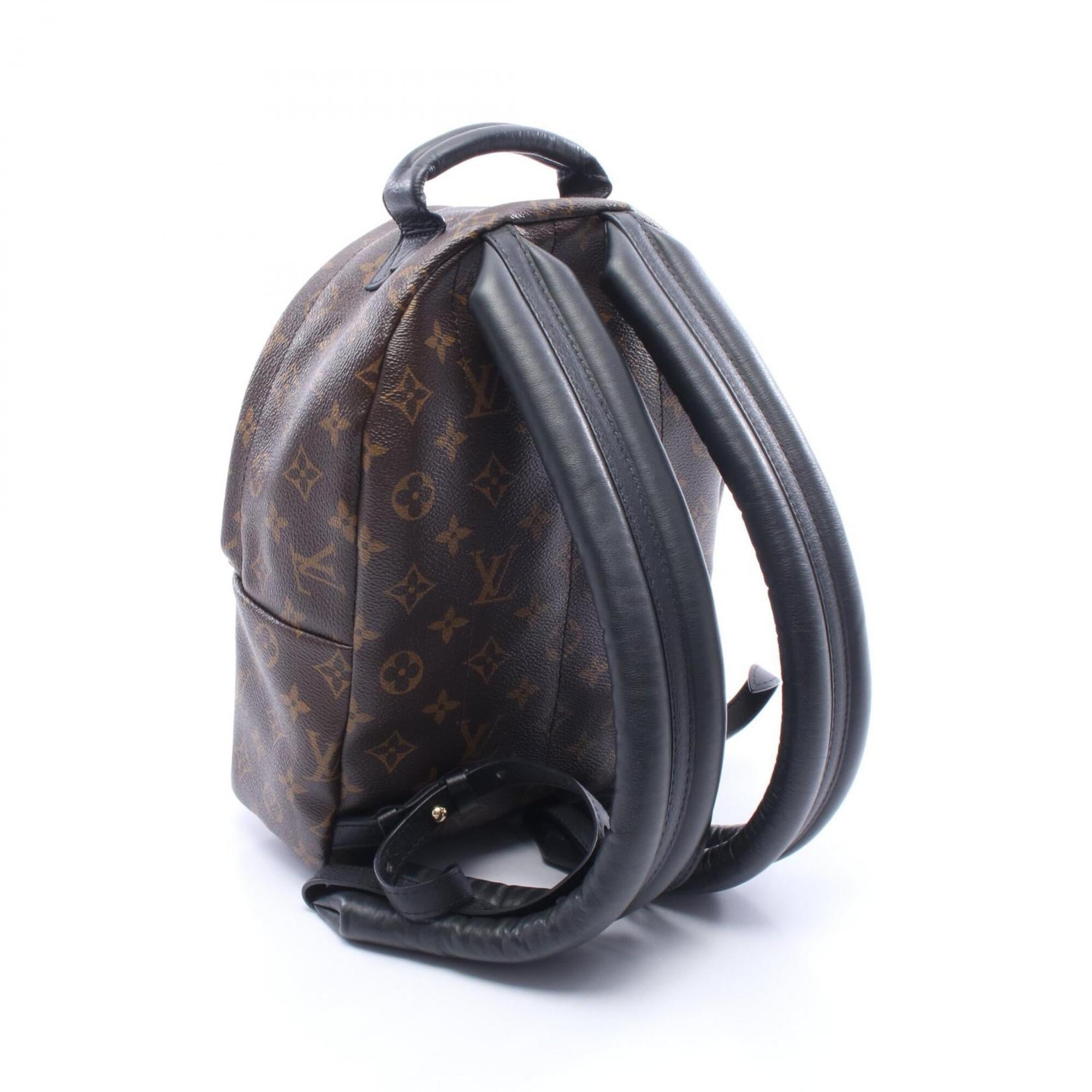 Louis Vuitton Black Brown Monogram Monogram Backpack Handbag (Pre-Owned)