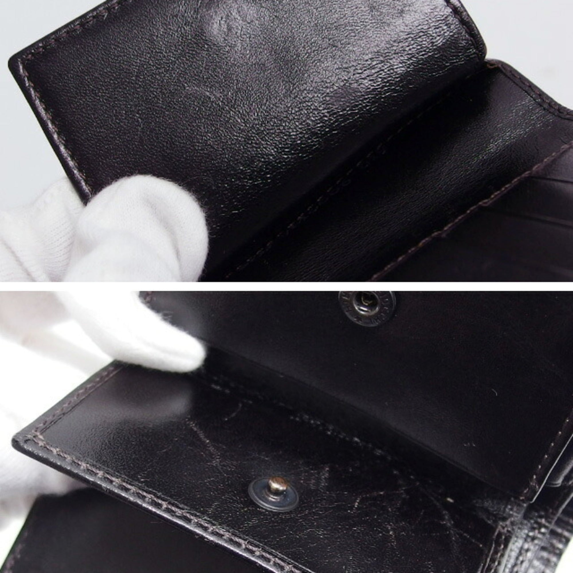 Fendi Zucca Dark Brown Khaki Jacquard Canvas Wallet (Bi-Fold) (Pre-Owned)