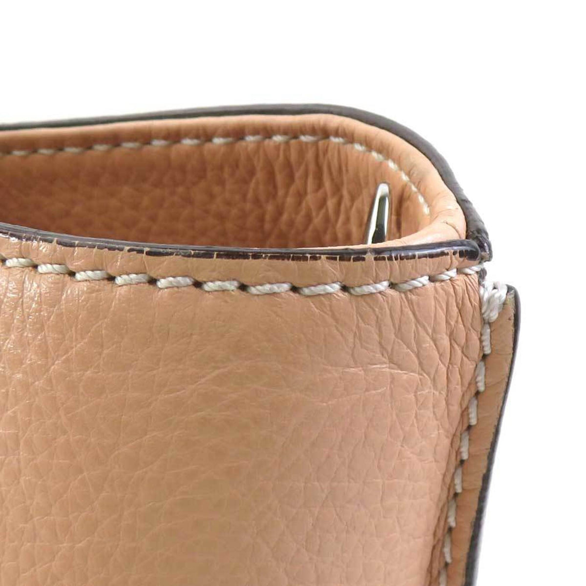 Tod's Pale Orange Leather Handbag Shoulder Bag (Pre-Owned)
