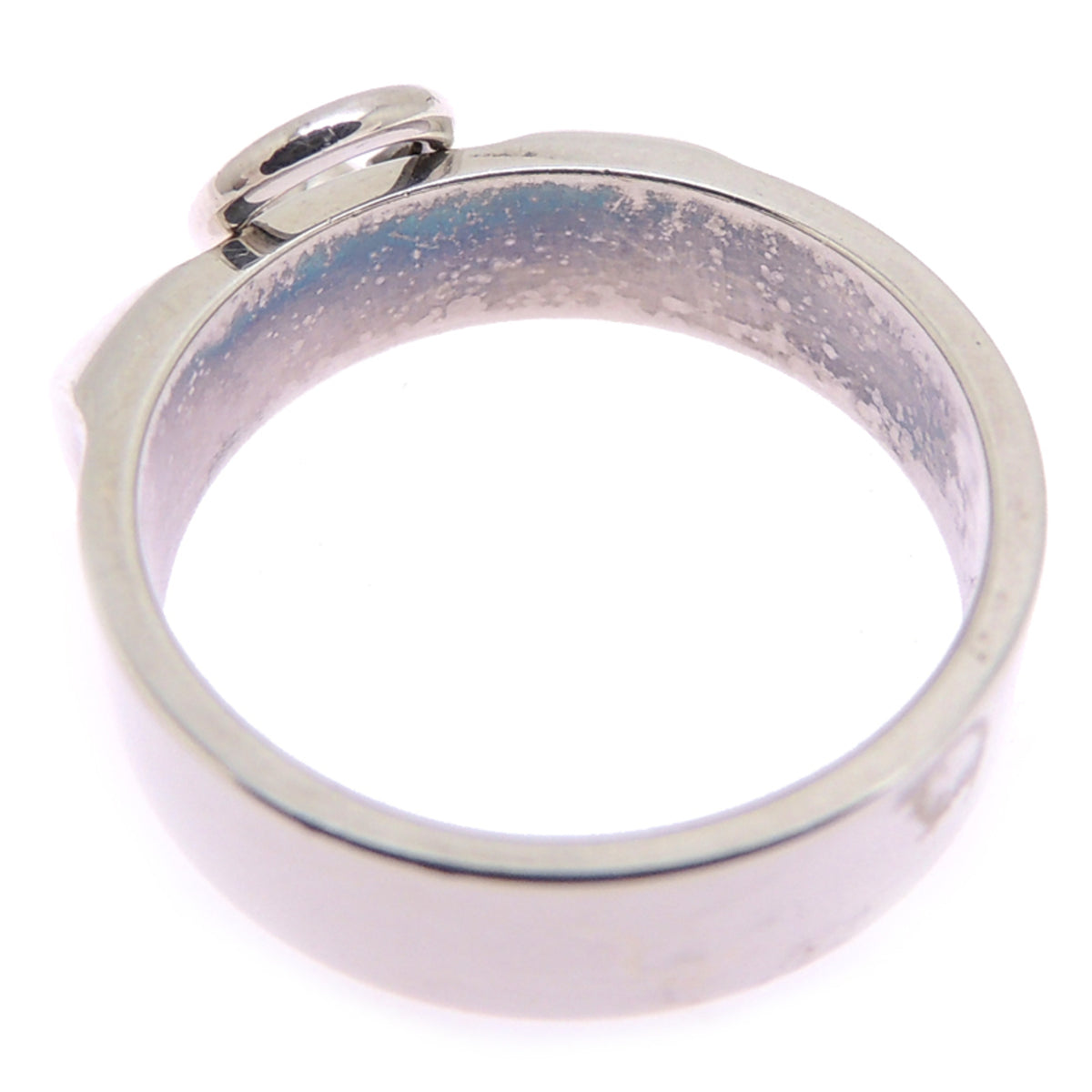 Hermes Silver 925 Band Ring (Pre-Owned)