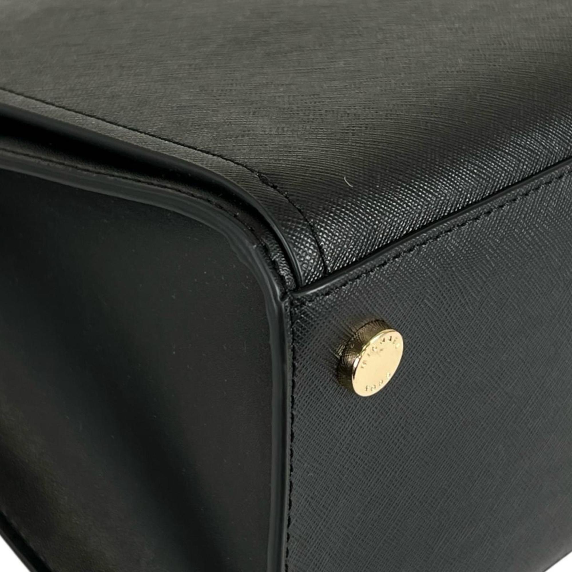Michael Kors Black Leather Handbag Shoulder Bag (Pre-Owned)