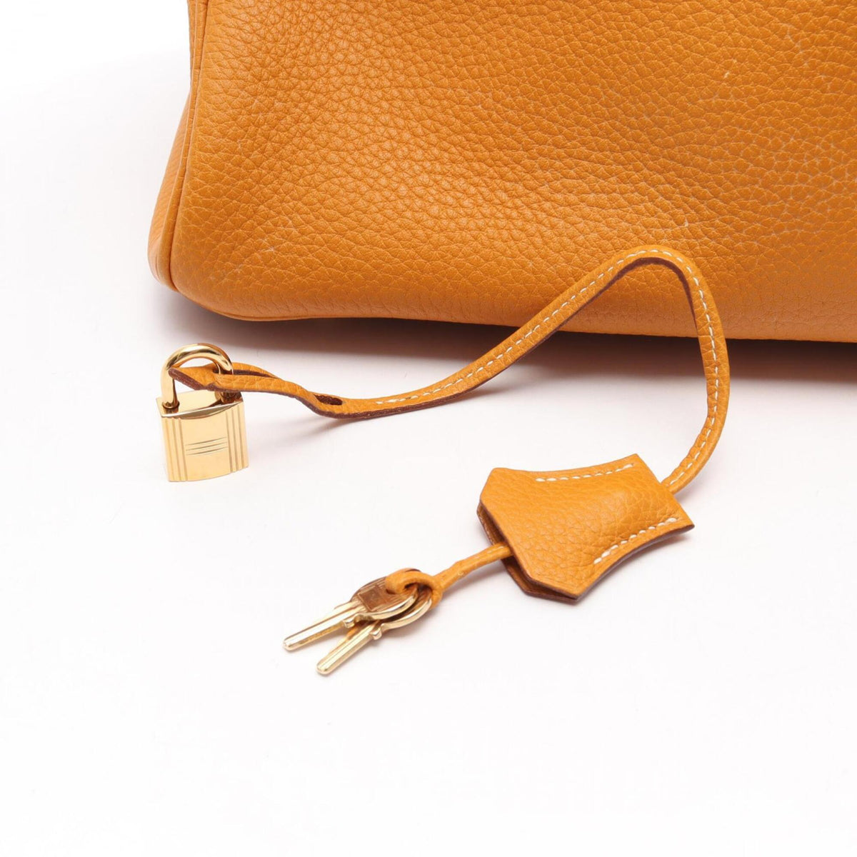 Hermes Yellow Togo Leather Handbag (Pre-Owned)