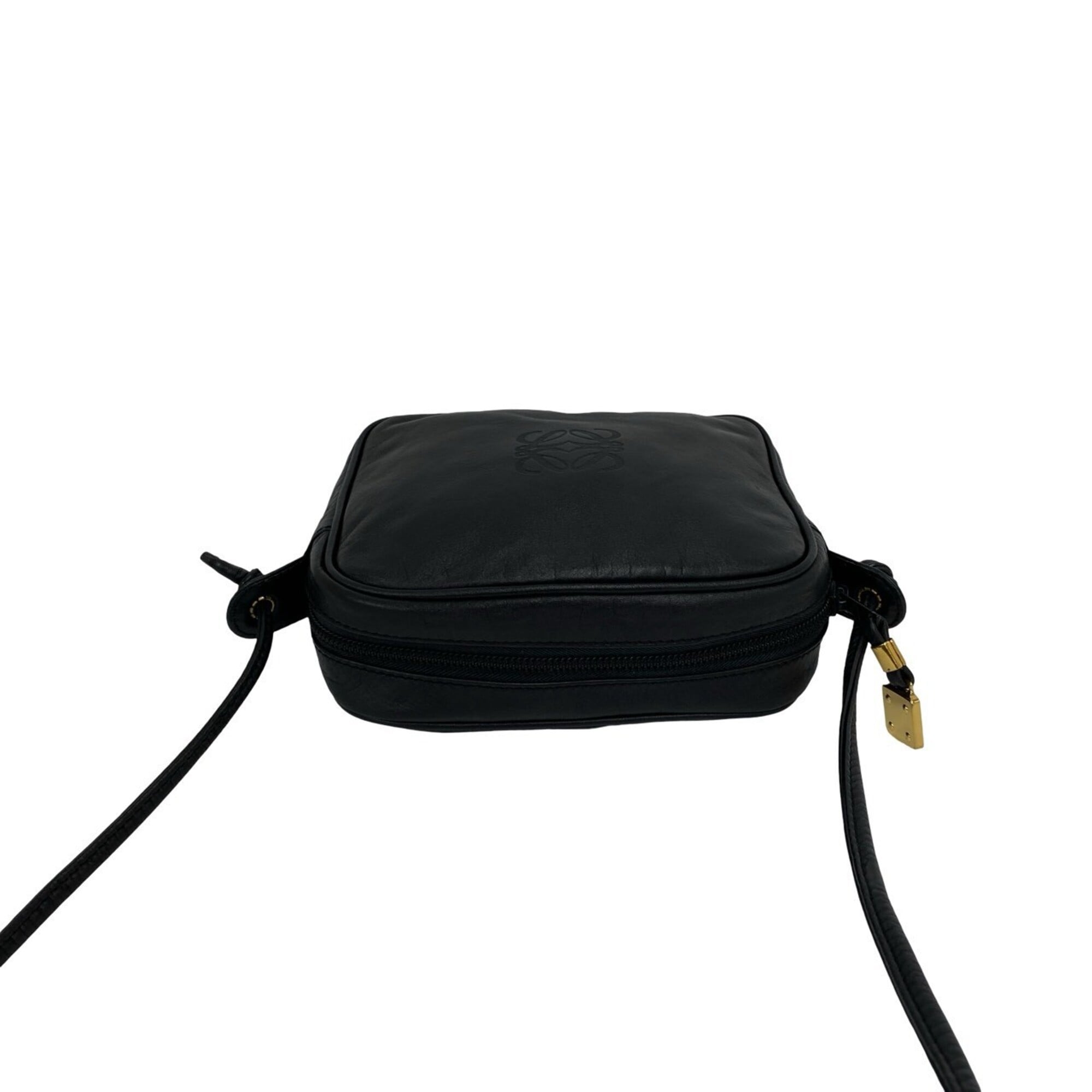 Loewe Black Leather Pochette Shoulder Bag (Pre-Owned)