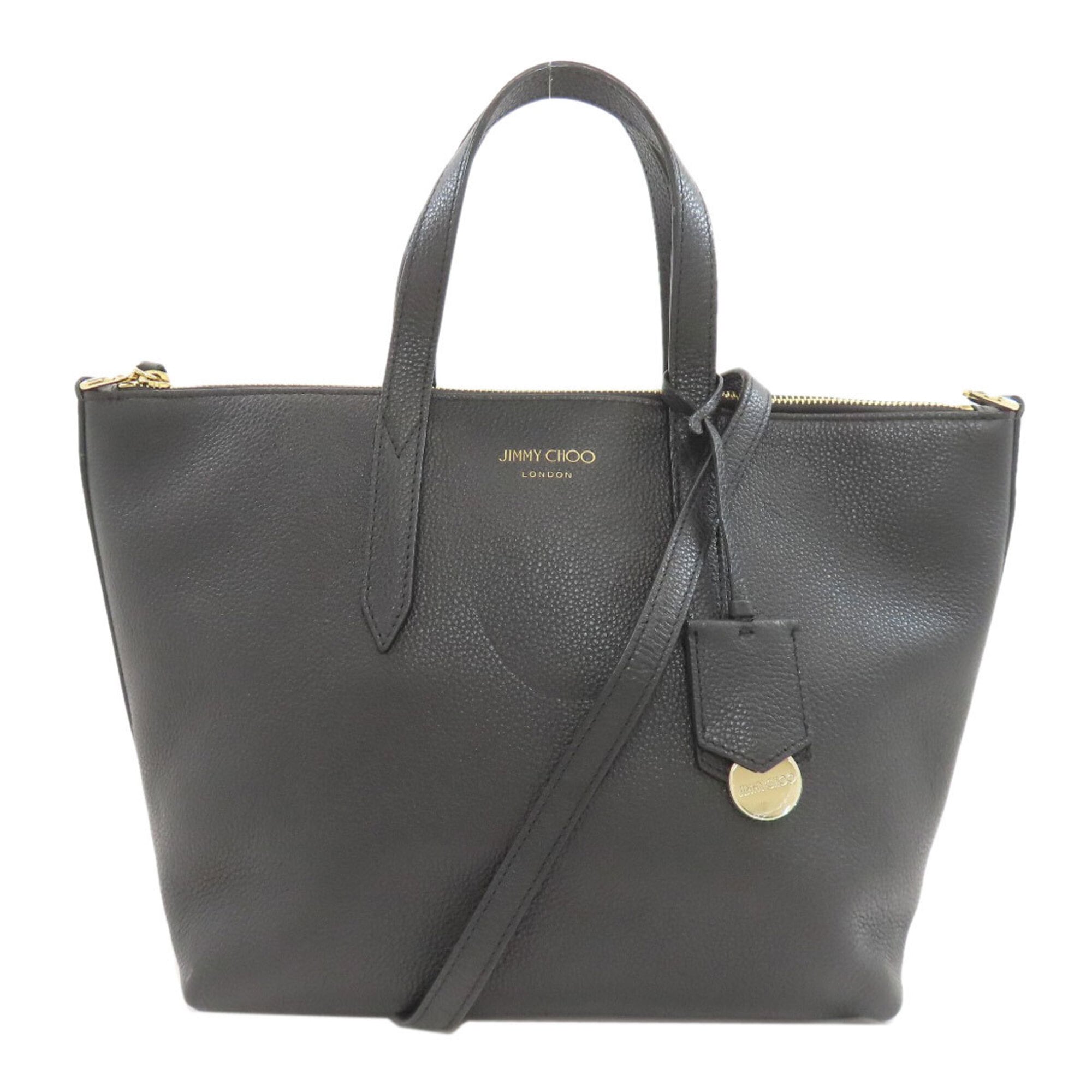 Jimmy Choo Black Leather Handbag (Pre-Owned)