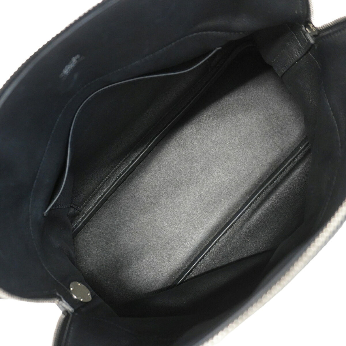 Hermes Black Taurillon Clemence Leather Handbag (Pre-Owned)
