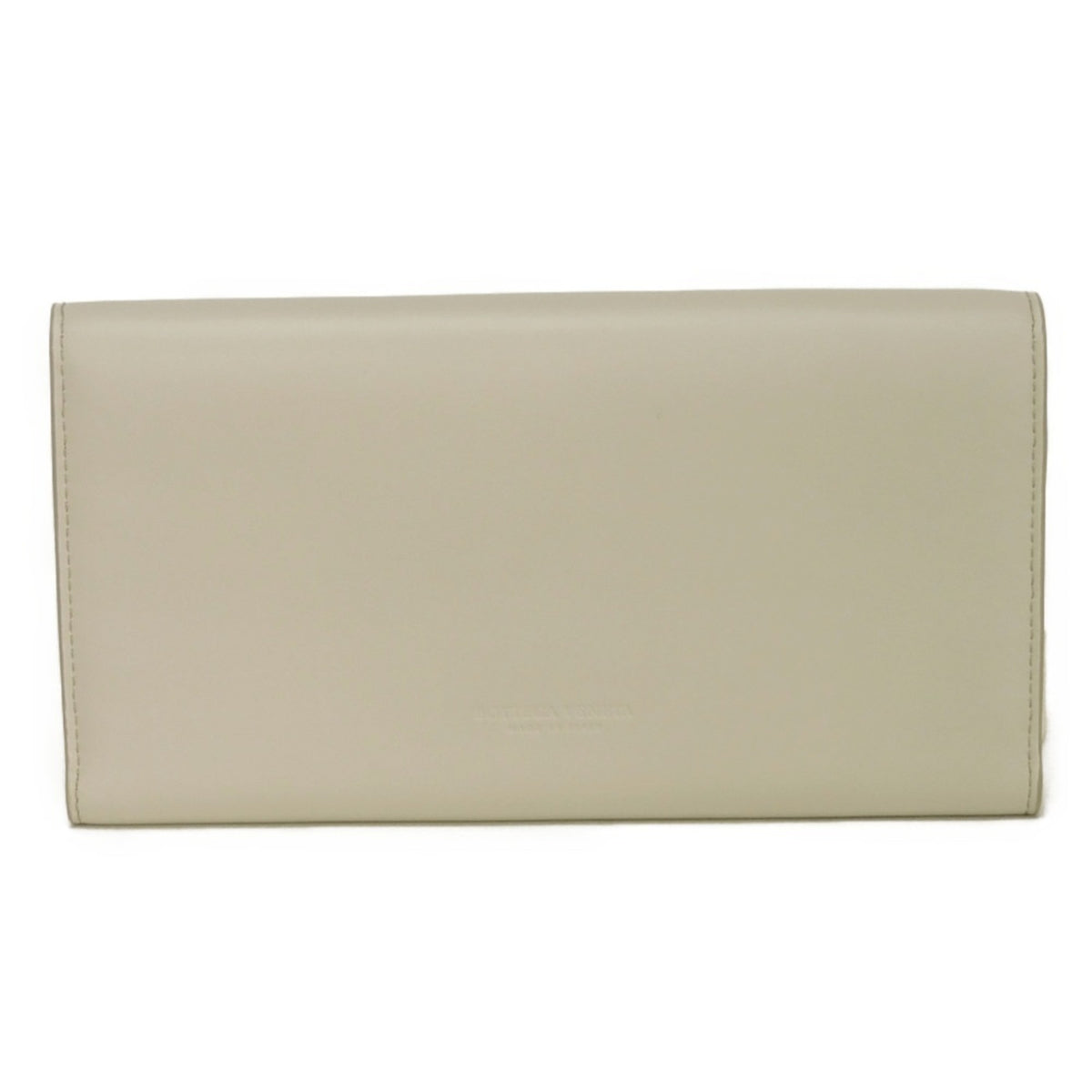 Bottega Veneta Ivory White Leather Wallet (Tri-Fold) (Pre-Owned)