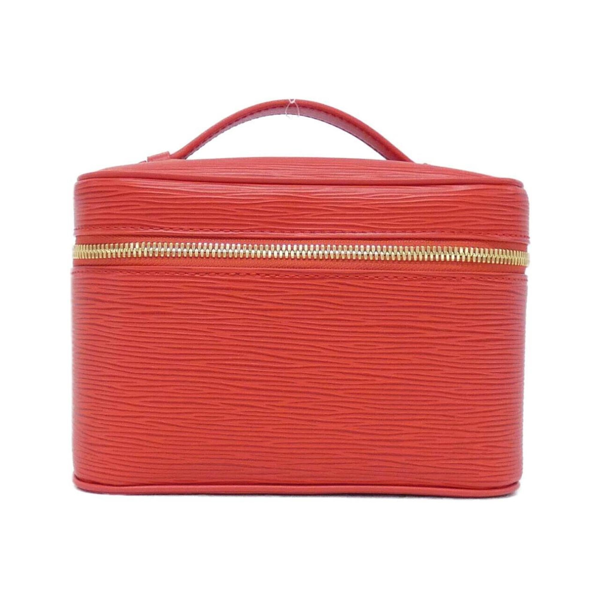 Louis Vuitton Red Color Leather Handbag (Pre-Owned)