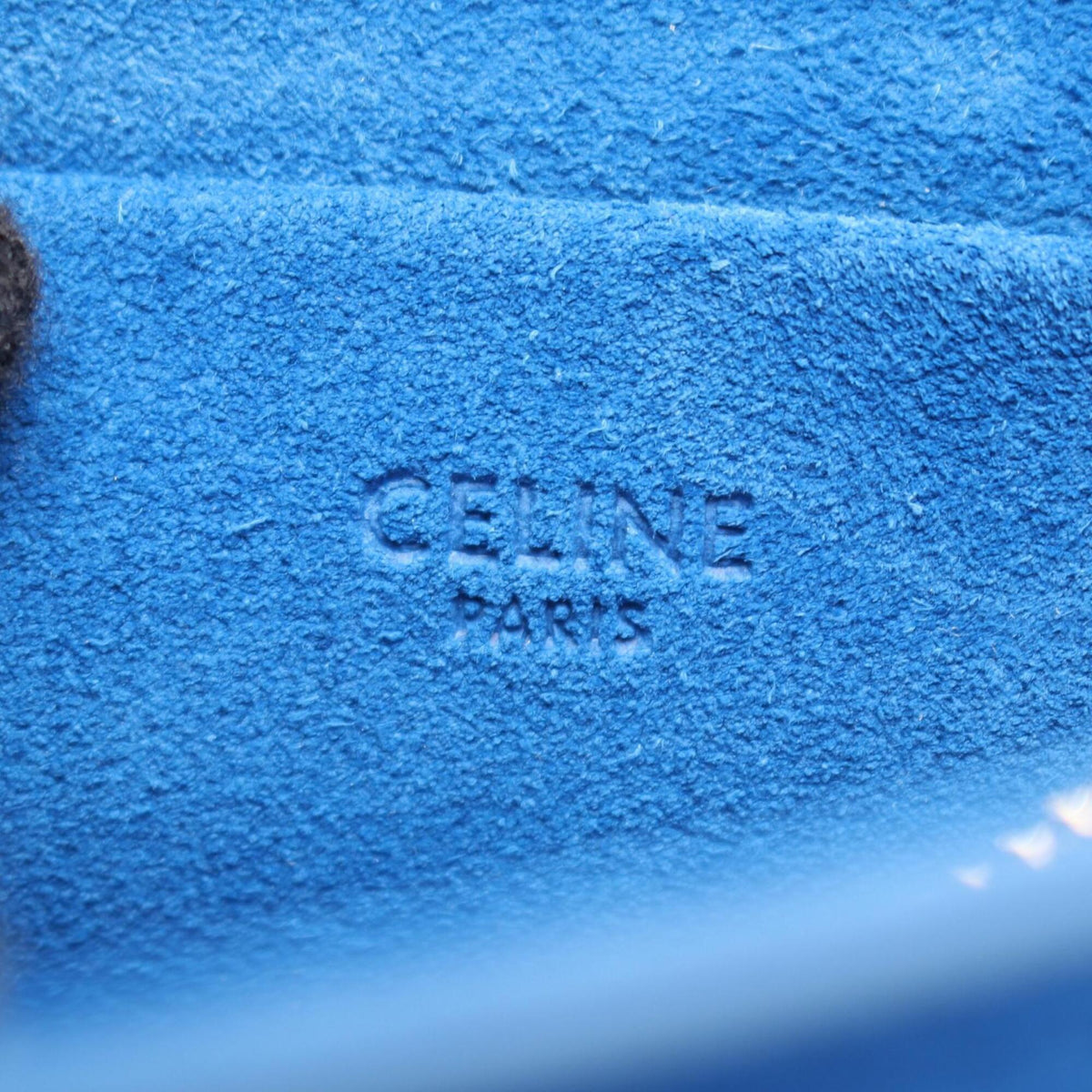 Celine Blue Suede Handbag (Pre-Owned)
