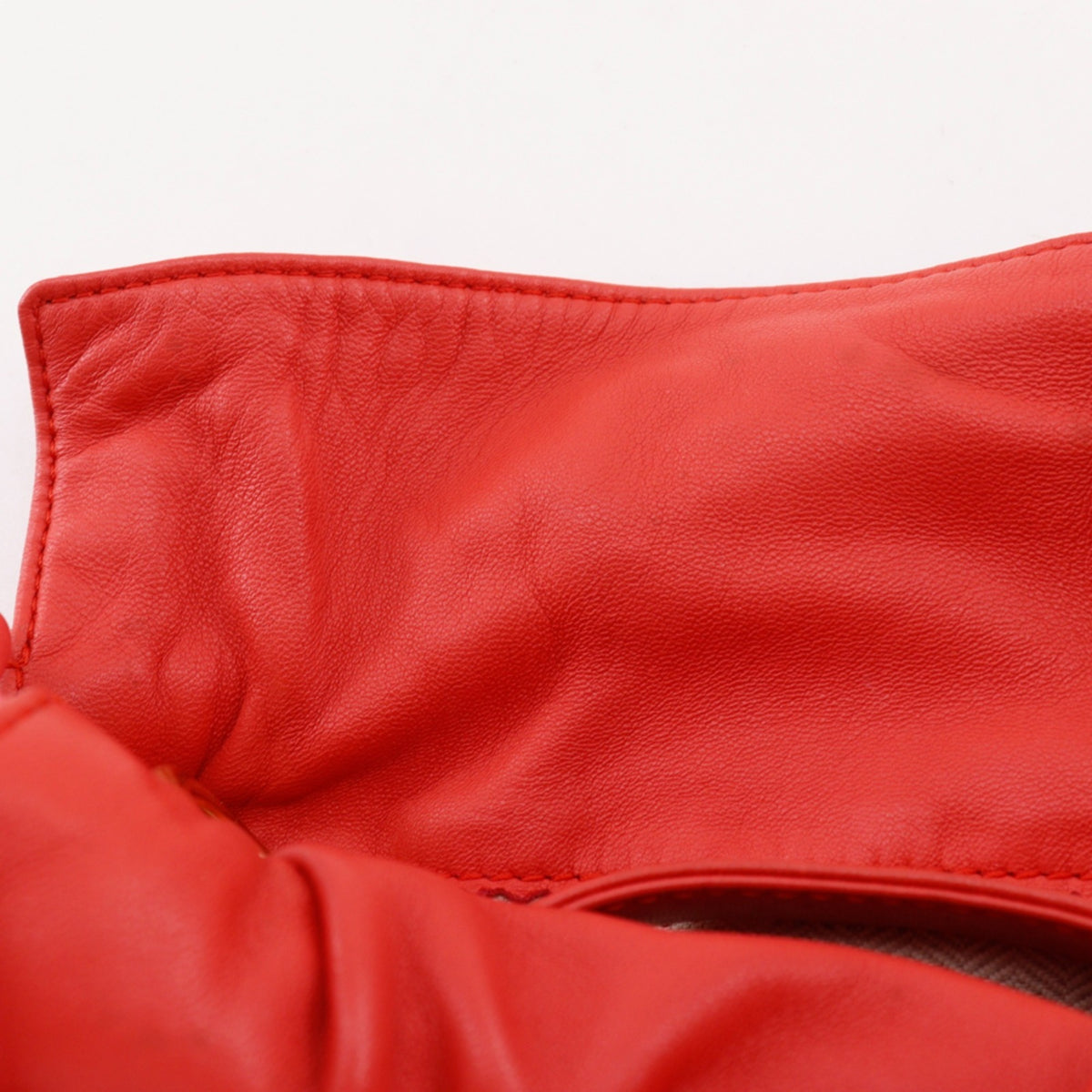 Loewe Flamenco Red Color Leather Shoulder Bag (Pre-Owned)