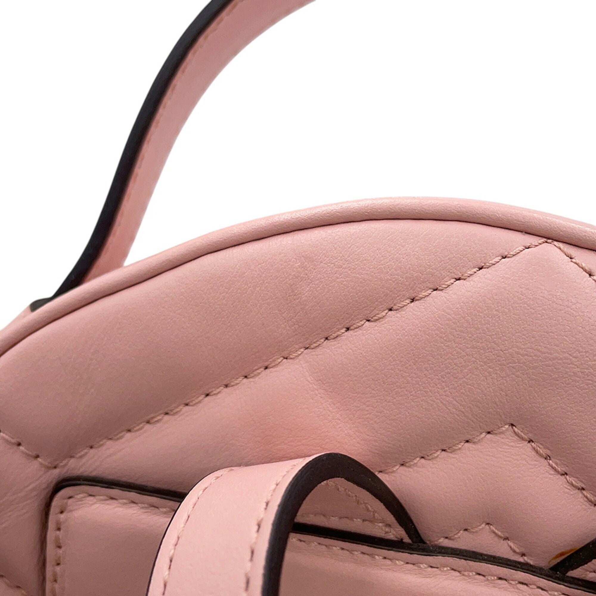 Gucci Gg Marmont Pink Leather Backpack (Pre-Owned)