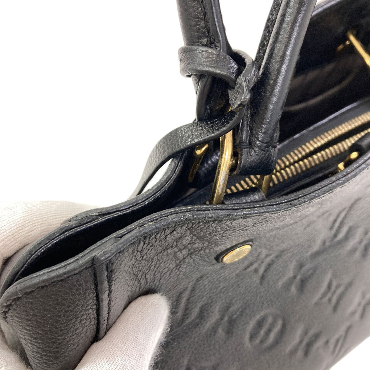 Louis Vuitton Empreinte Black Monogram Empreinte Handbag (Pre-Owned)