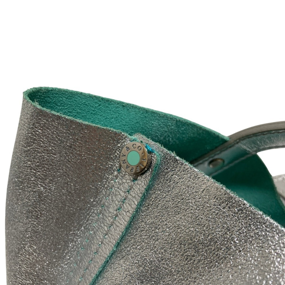 Tiffany Blue Leather Tote Bag (Pre-Owned)