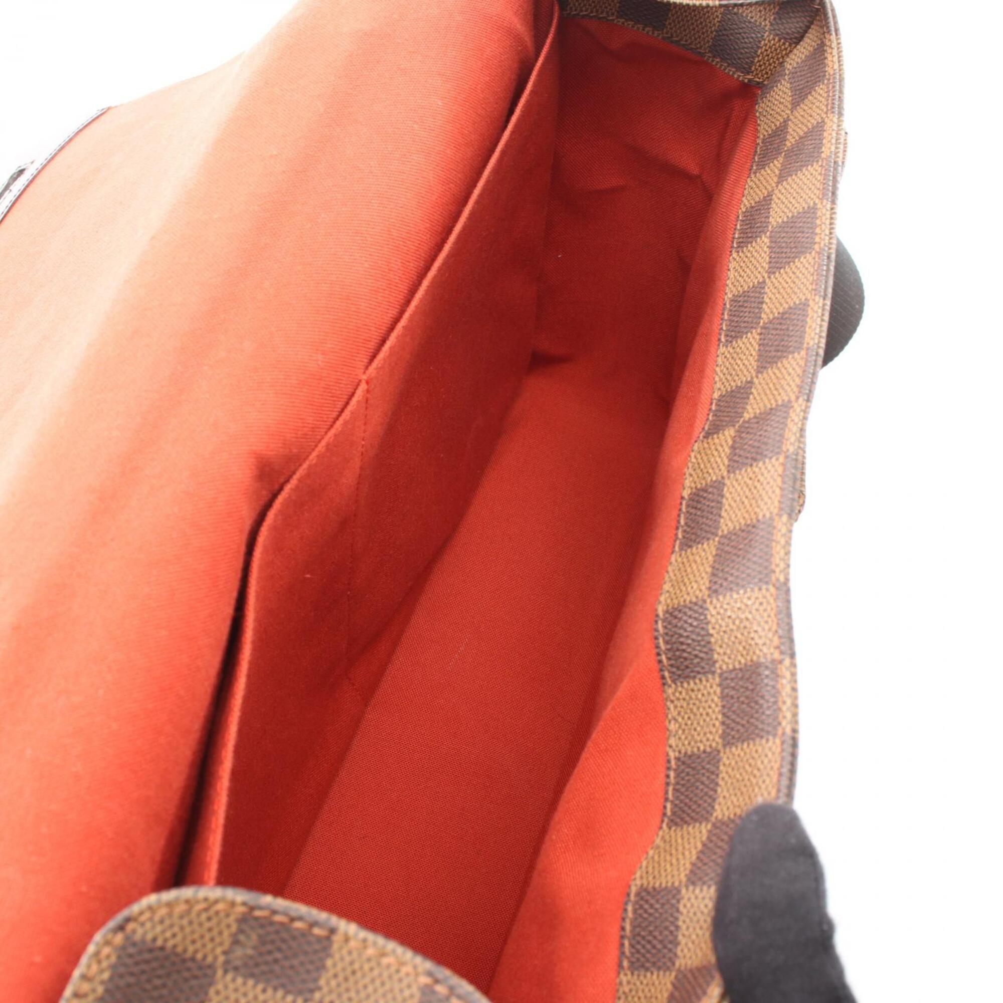 Louis Vuitton Brown Ebene Coated Canvas Leather Handbag Shoulder Bag (Pre-Owned)