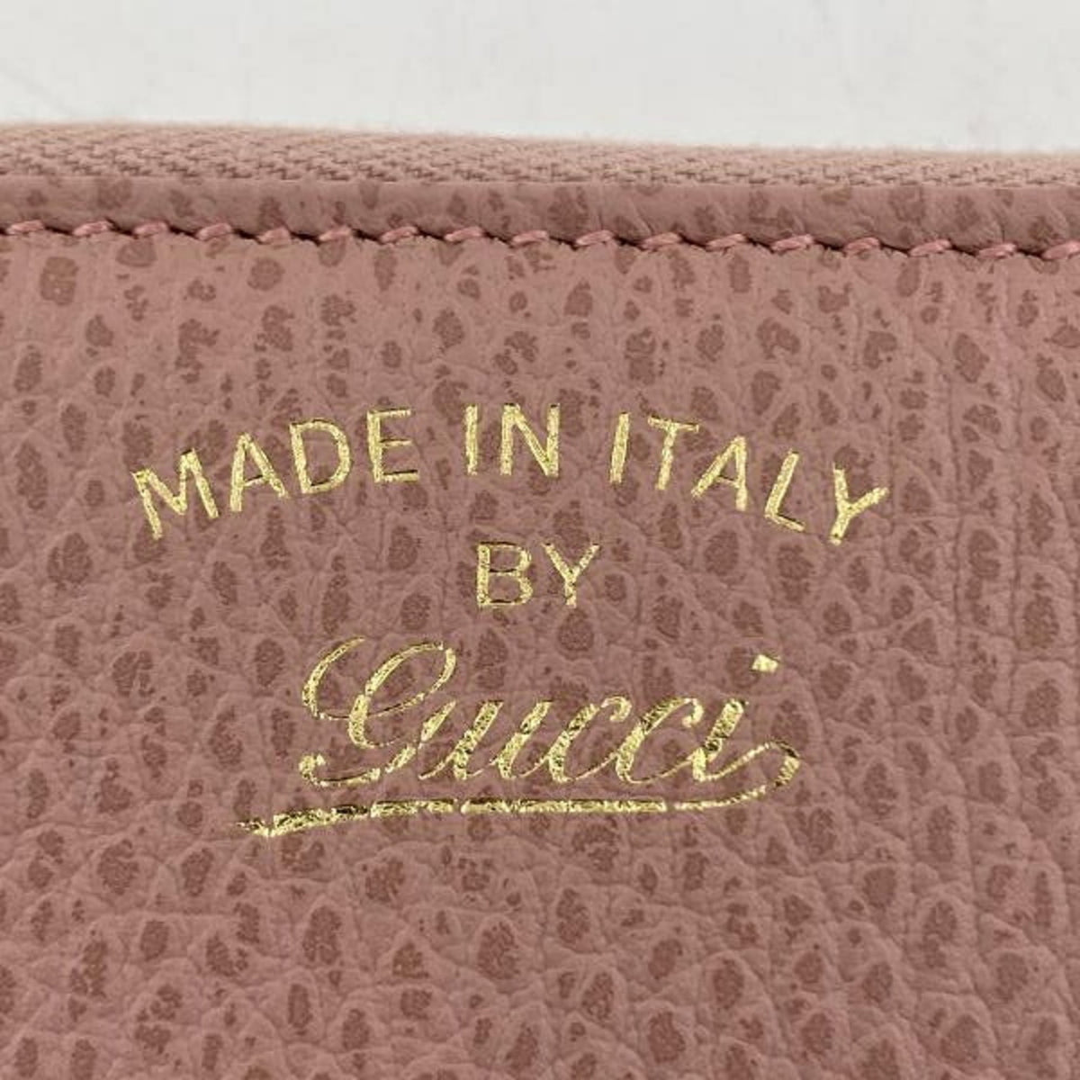 Gucci Pink Leather Wallet (Bi-Fold) (Pre-Owned)