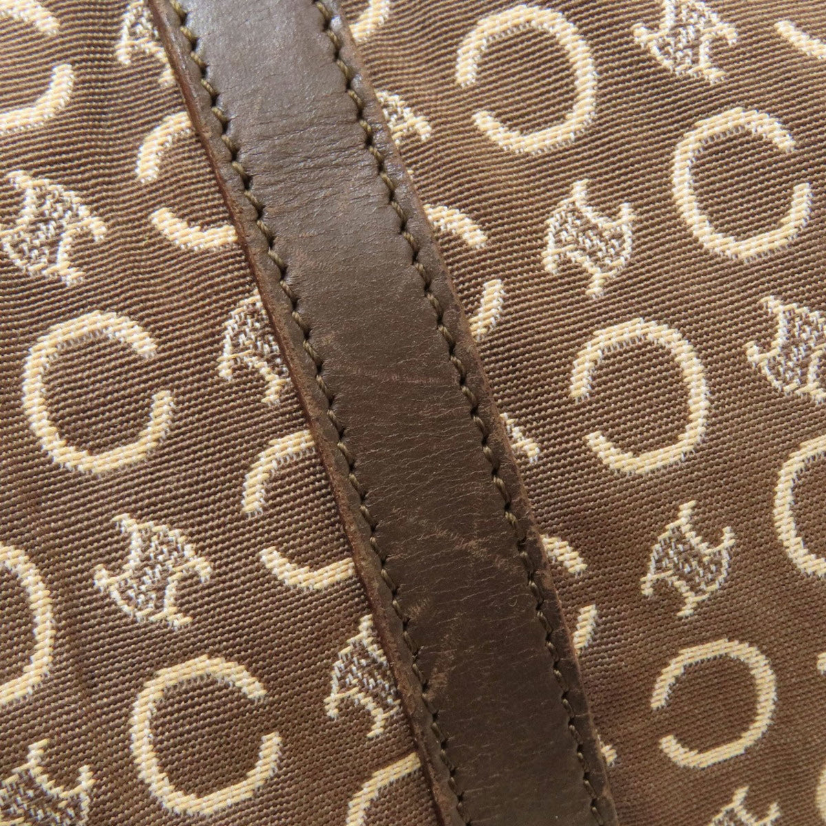 Celine Brown Canvas Handbag (Pre-Owned)