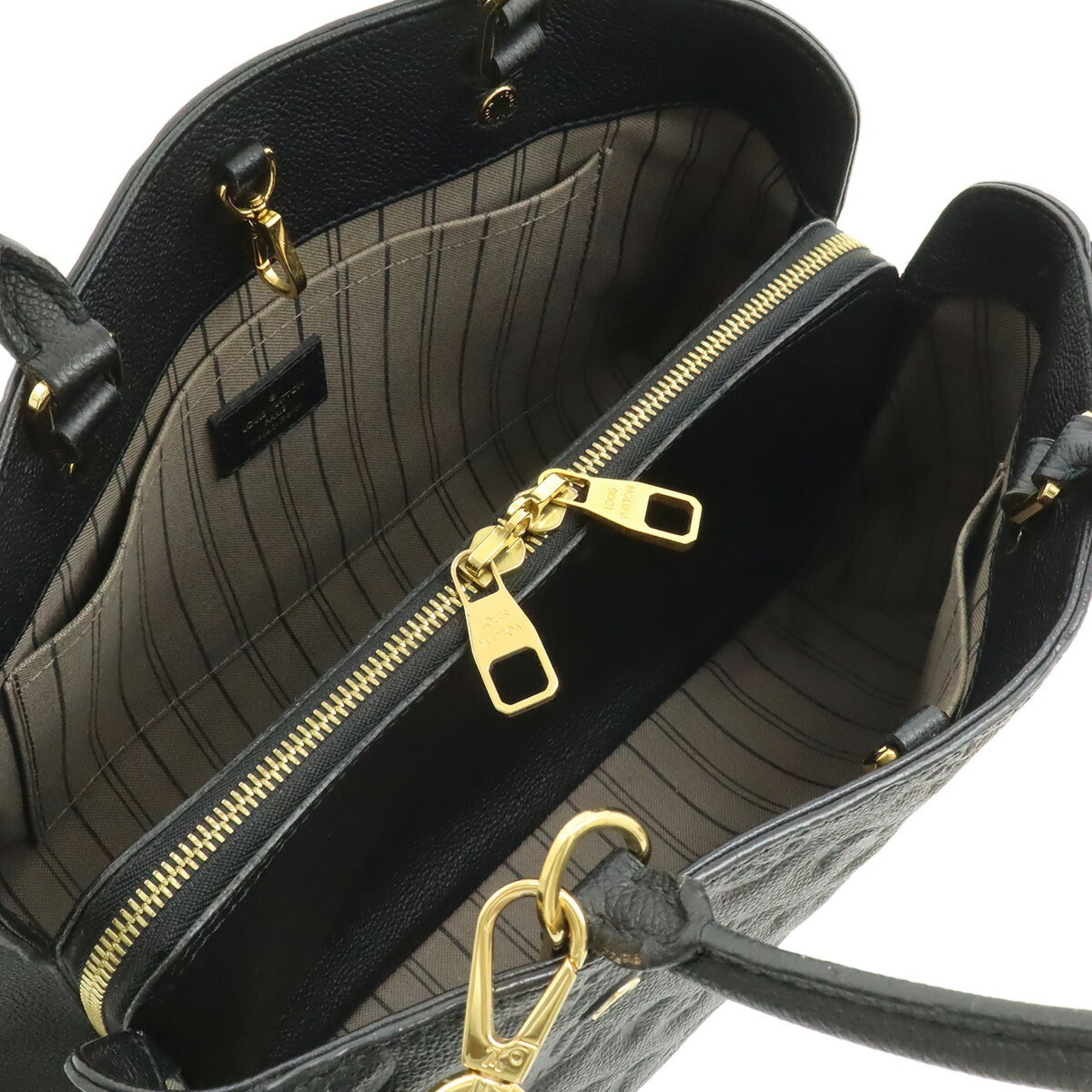 Louis Vuitton Monogram Empreinte Black Noir Monogram Empreinte Handbag Shoulder Bag (Pre-Owned)