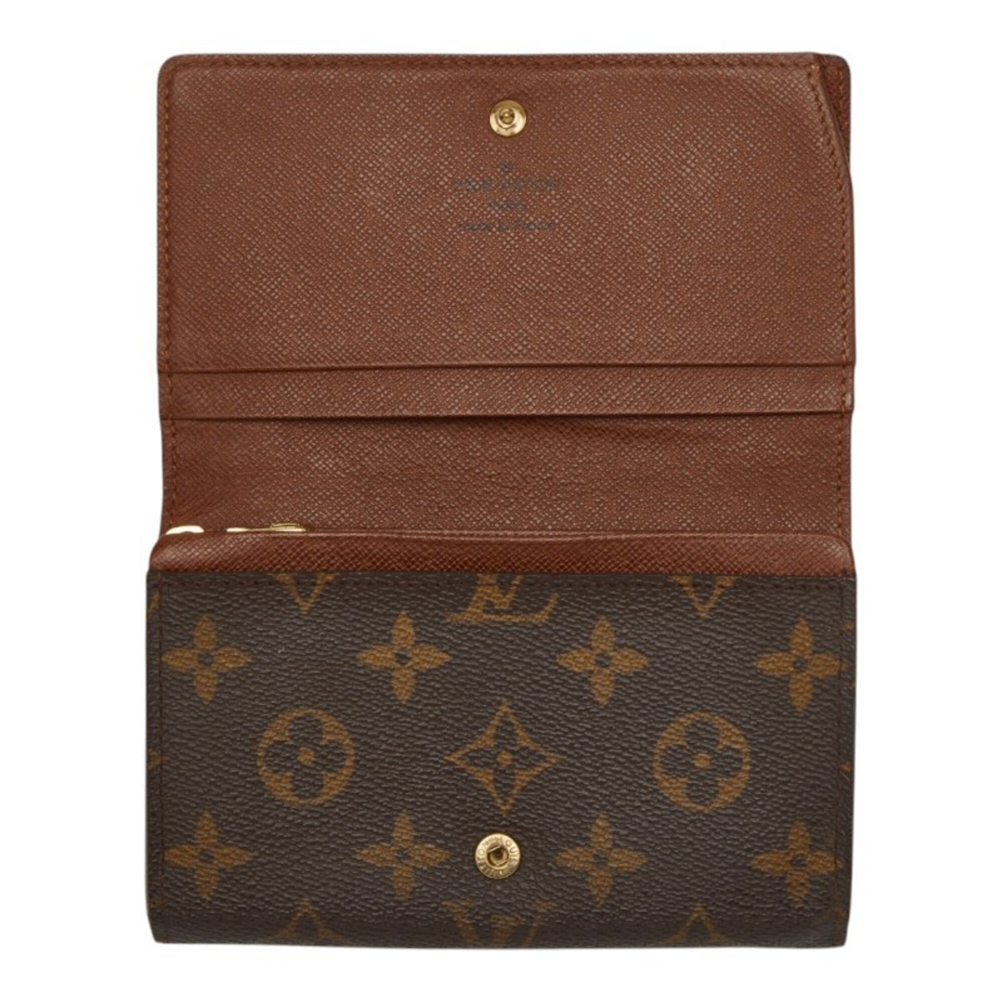 Louis Vuitton Brown Pvc Leather Wallet (Bi-Fold) (Pre-Owned)