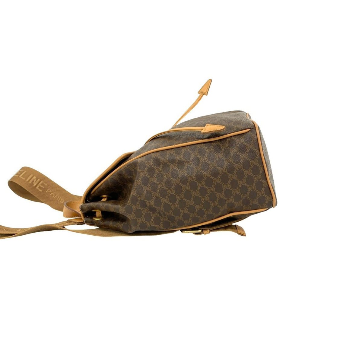 Celine Brown Pvc Leather Backpack (Pre-Owned)