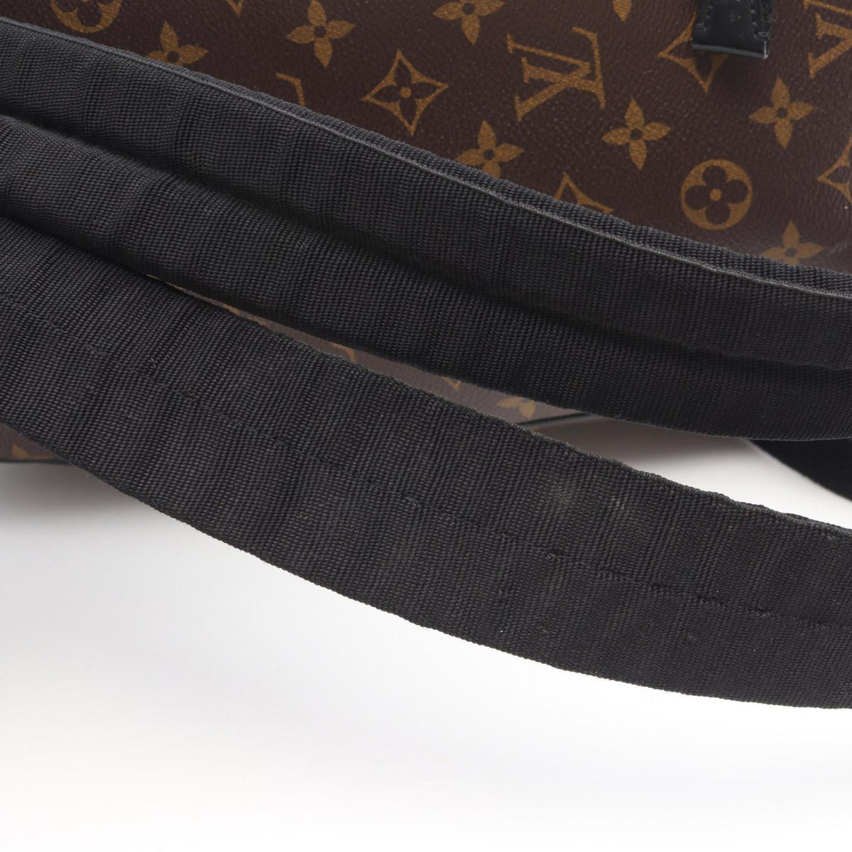 Louis Vuitton Black Brown Monogram Macassar Coated Canvas Leather Backpack (Pre-Owned)