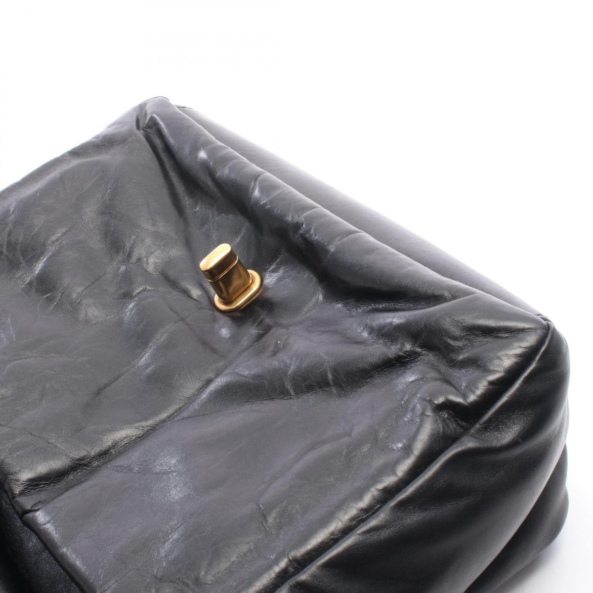 Balenciaga Black Leather Handbag Shoulder Bag (Pre-Owned)