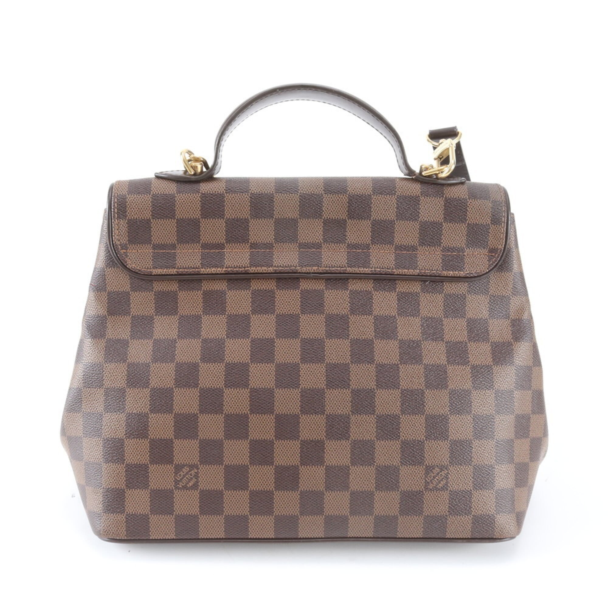 Louis Vuitton Brown Damier Canvas Coated Canvas Leather Handbag Shoulder Bag (Pre-Owned)